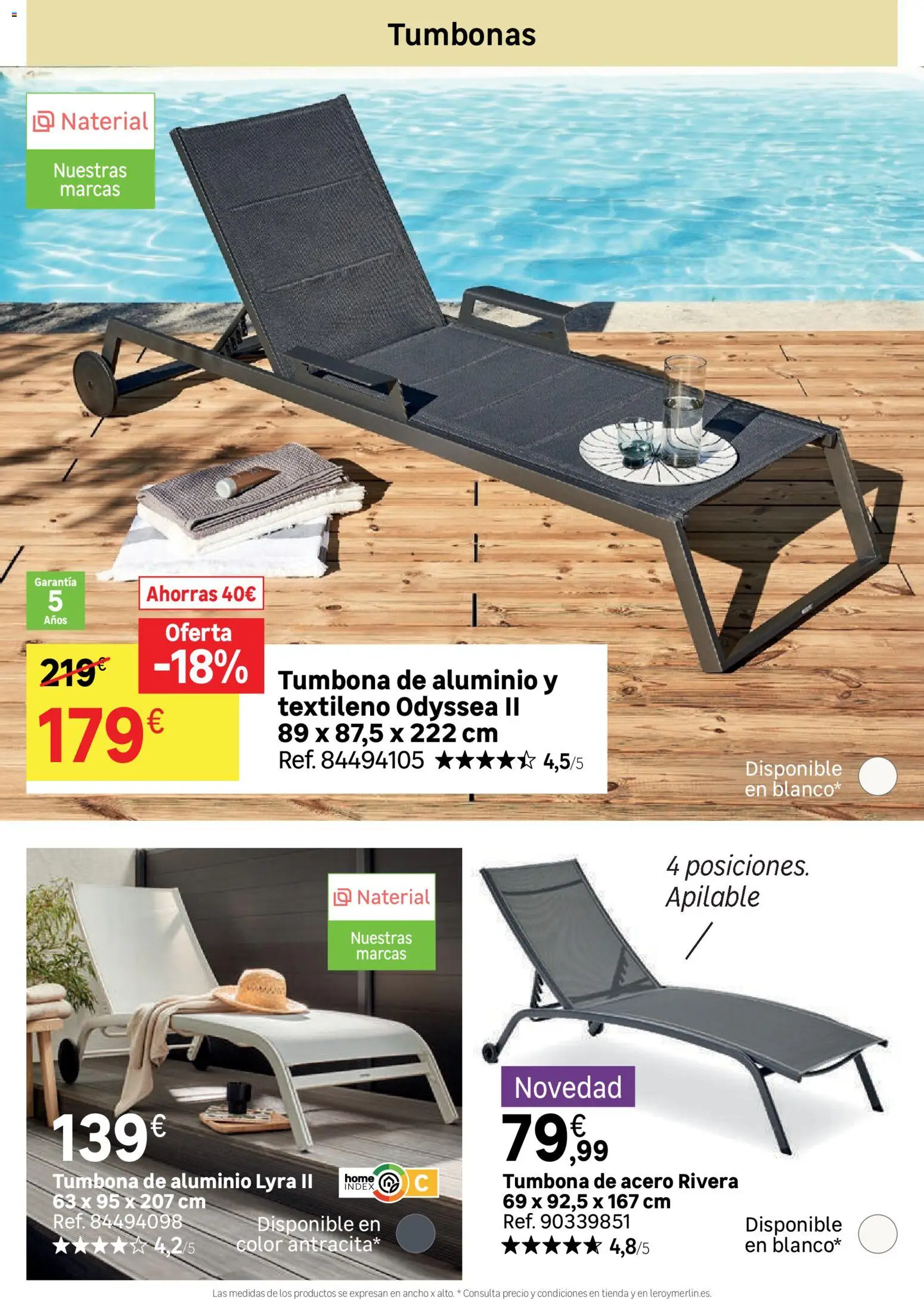 Leroy Merlin catálogo │ válido desde el 24.03.2026 | Página: 30 | Productos: Tumbona