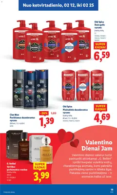 LIDL leidinys galioja nuo 12.02.2026 | Puslapis: 19 | Prekių: Parfumuotas vanduo, Kvepalai, Dezodorantas