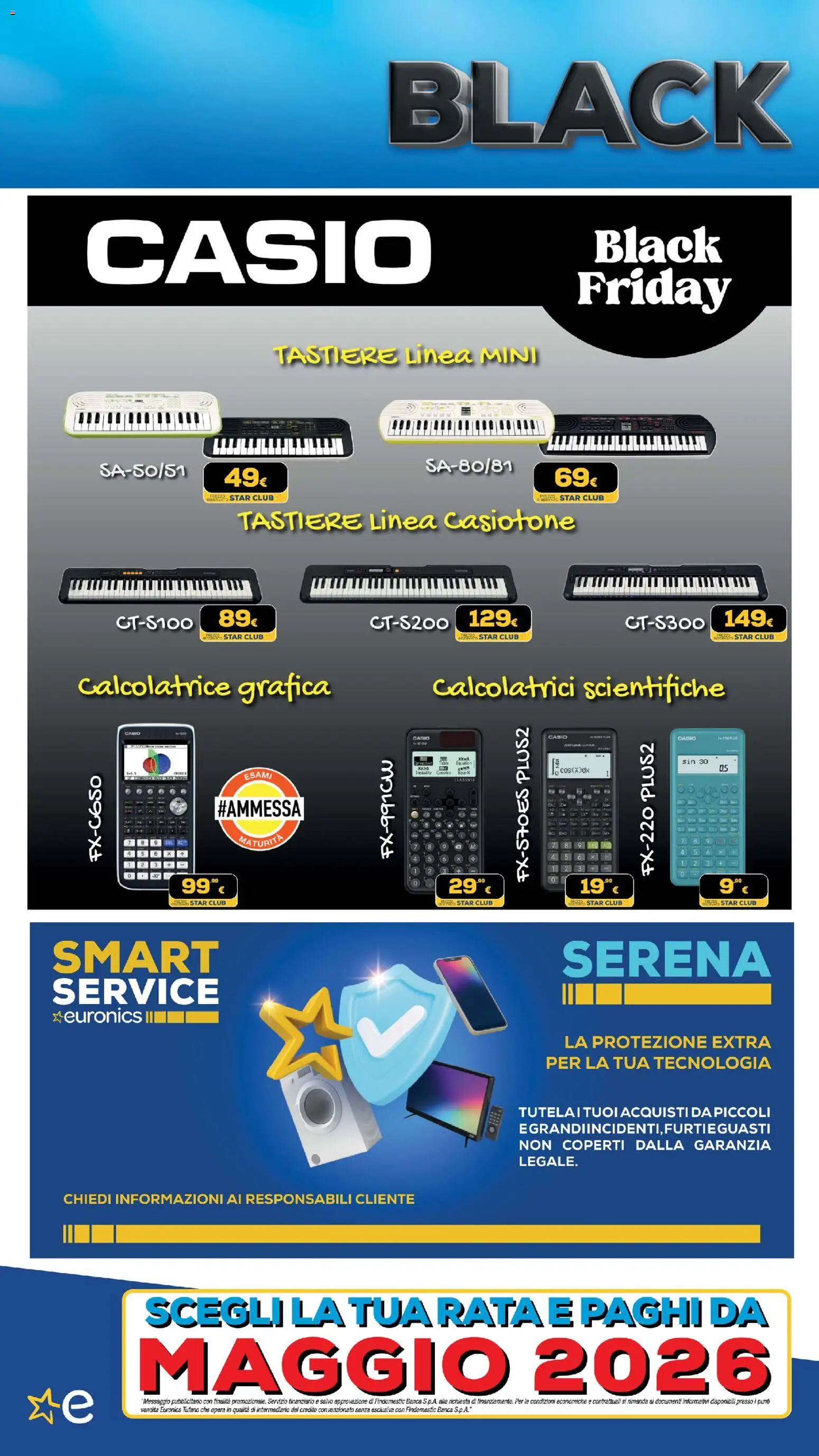 Volantino Euronics del 13.11.2025 | Pagina: 495 | Prodotti: The, Calcolatrice