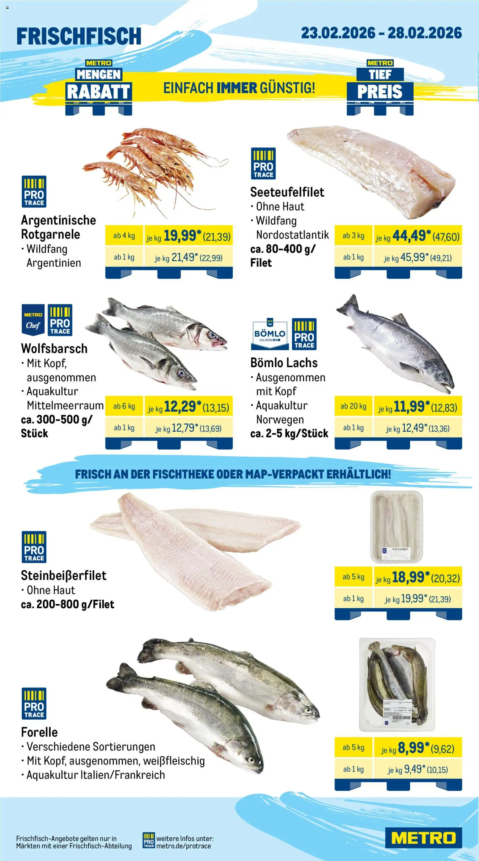 Metro Wochen-Angebote Gastro – gültig ab 23.02.2026 | Seite: 6 | Produkte: Lachs