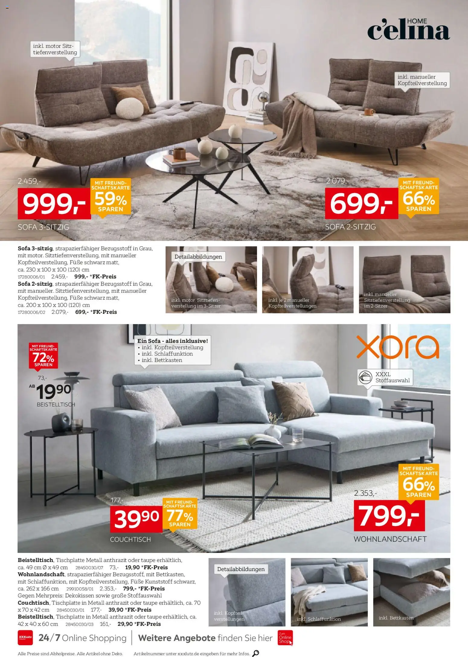 XXXL Lutz Polstermöbel-Testerinnen und -Tester gesucht! – gültig ab 26.10.2025 | Seite: 8 | Produkte: Wohnlandschaft, Beistelltisch, Sofa, Couchtisch