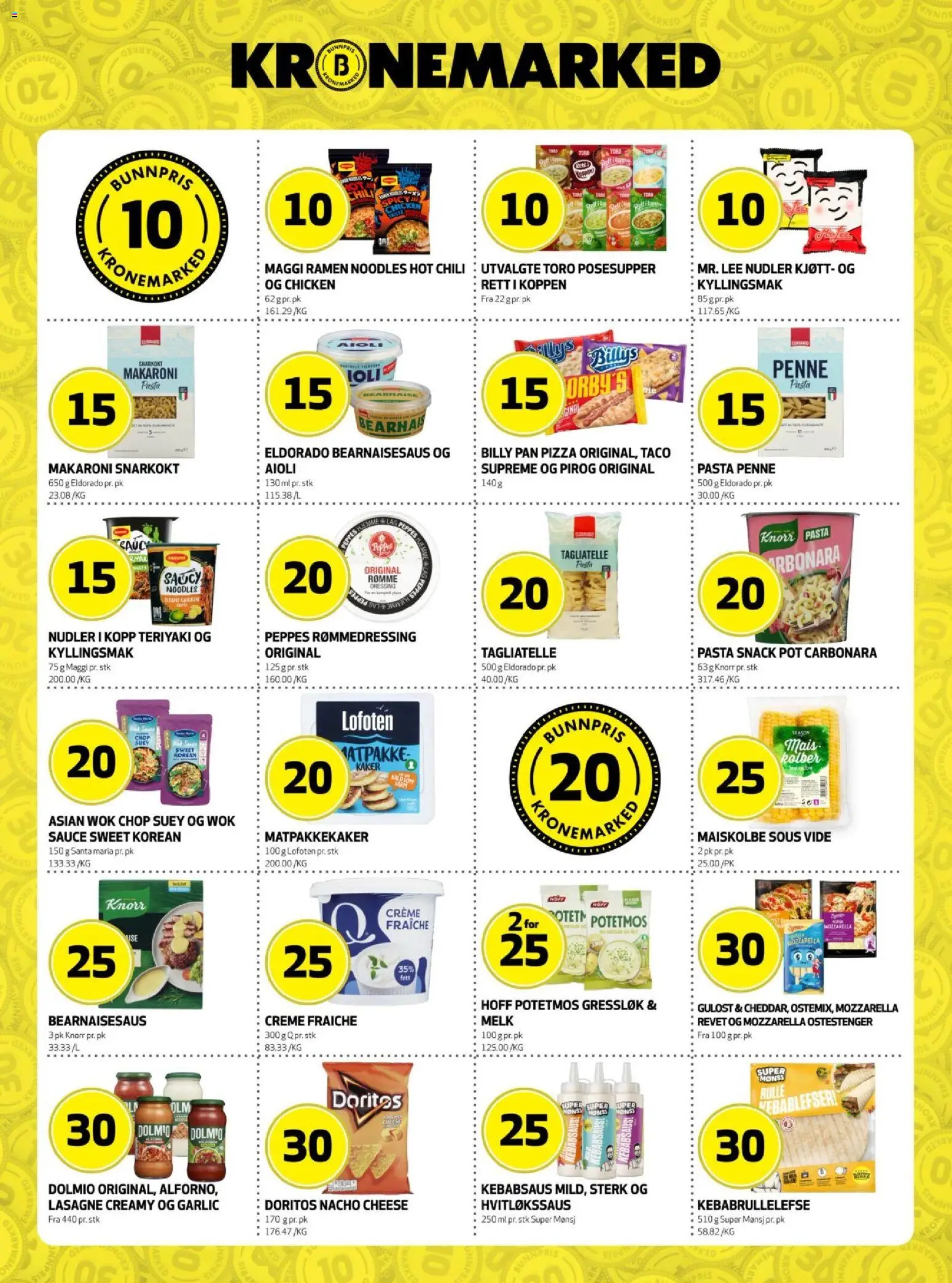 {H1} | Side: 5 | Produkter: Hvedemel, Pasta, Brisača za plažo, Taco