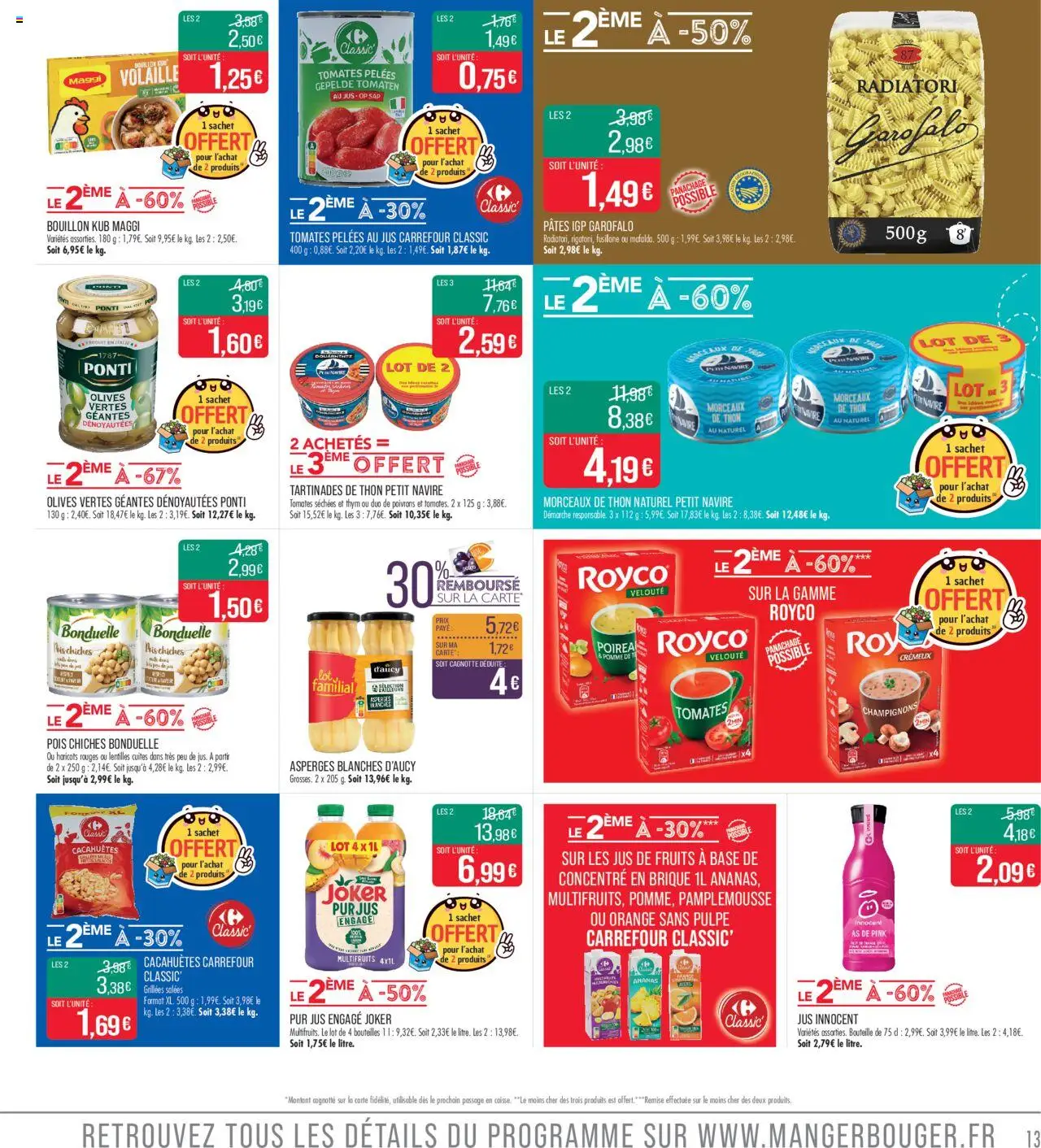  | Page: 13 | Produits: Pomme, Volaille, Tomates séchées, Thon