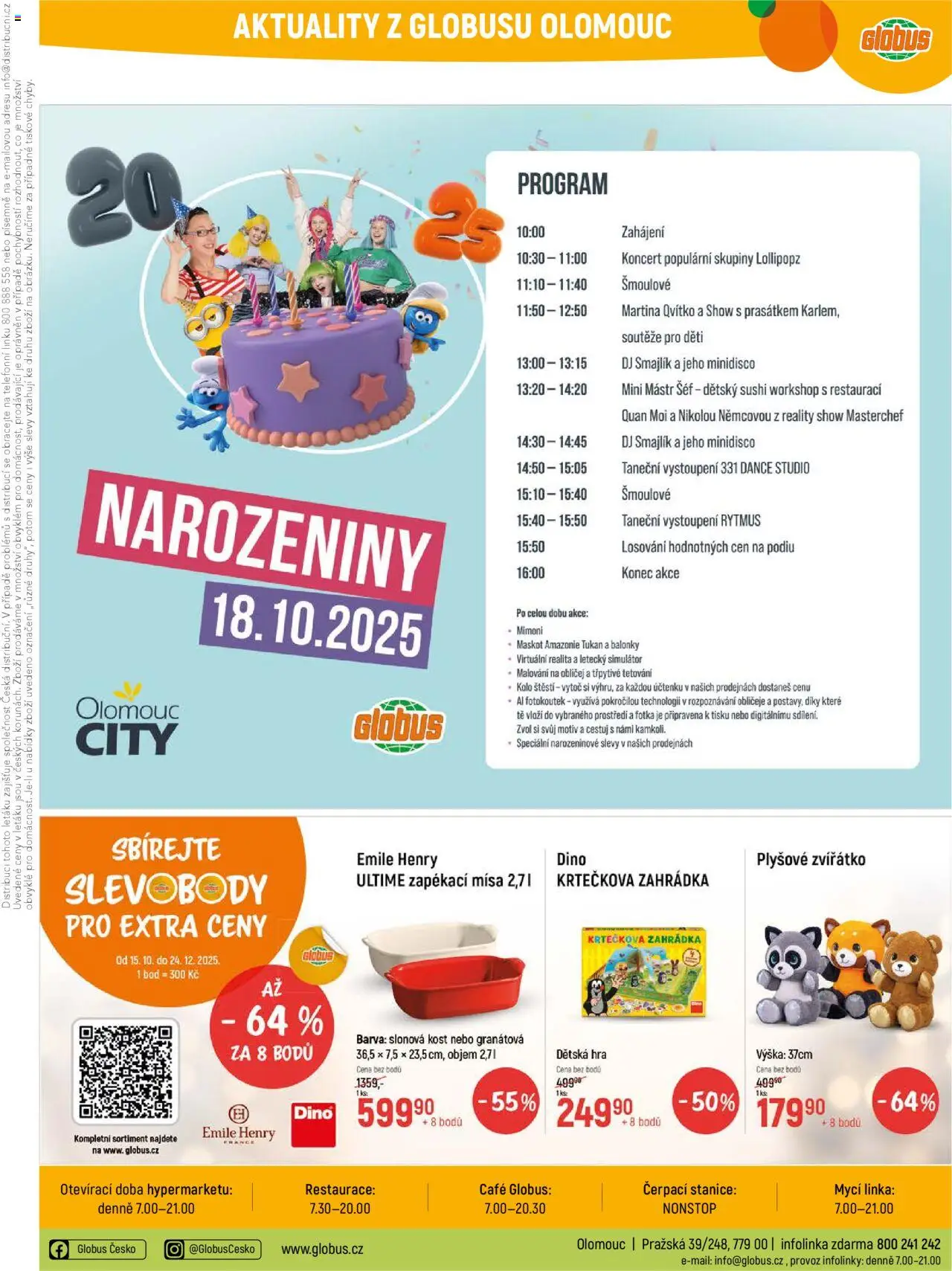 Globus leták - Olomouc od 15.10.2025 | Strana: 45 | Produkty: Globus, Kolo, Hra, Sushi