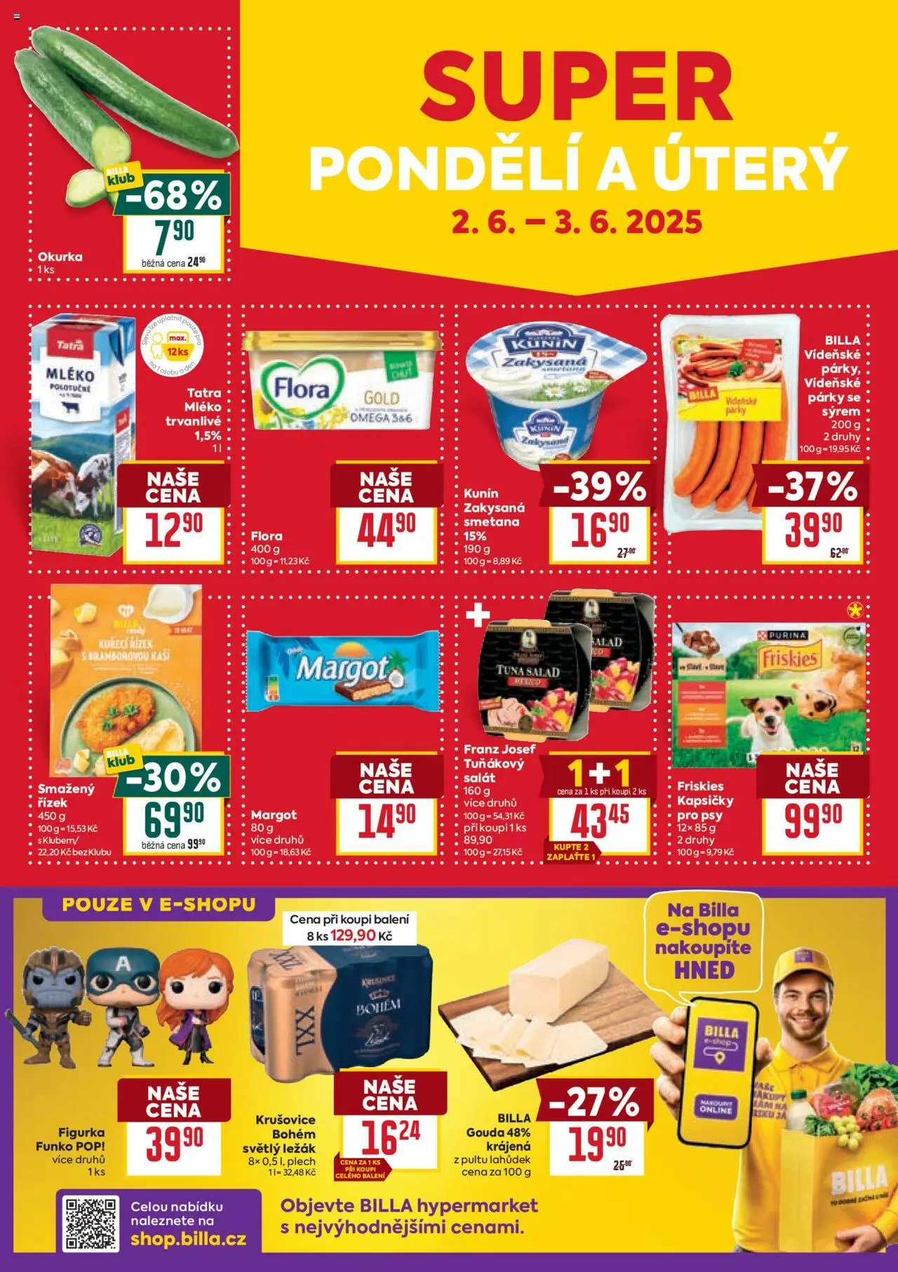 Billa Velký leták od 28.05.2025 | Strana: 28 | Produkty: Mléko polotučné, Omega, Plech, Flora