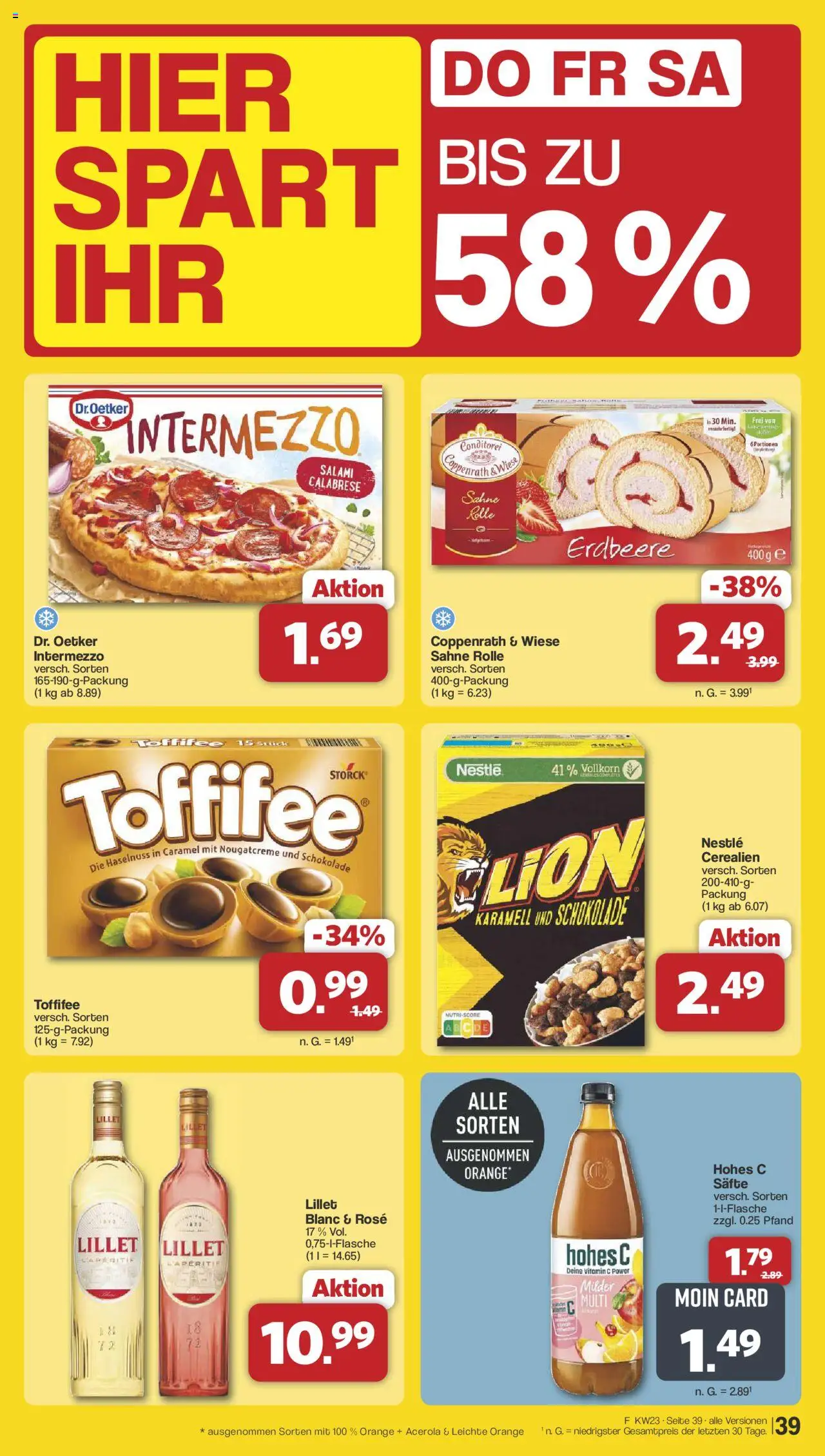 Famila Nordwest Prospekt 	 - gültig ab dem 02.06.2025 | Seite: 47 | Produkte: Toffifee, Hohes c, Salami, Sahne