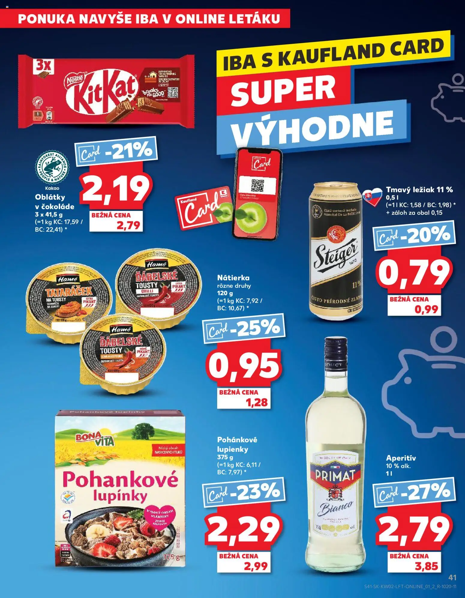Nové Kaufland akcie – leták je platný od 08.01.2026 | Strana: 41 | Produkty: Chilli, Aperitív, Kakao