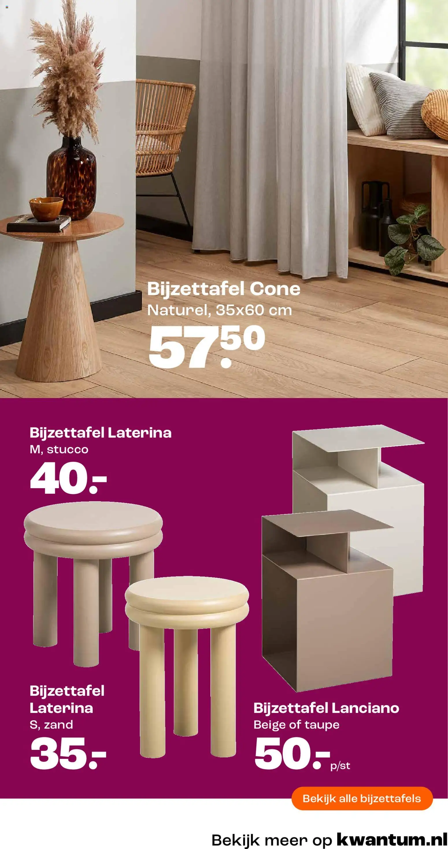 {H1} | Pagina: 17 | Producten: Bijzettafels