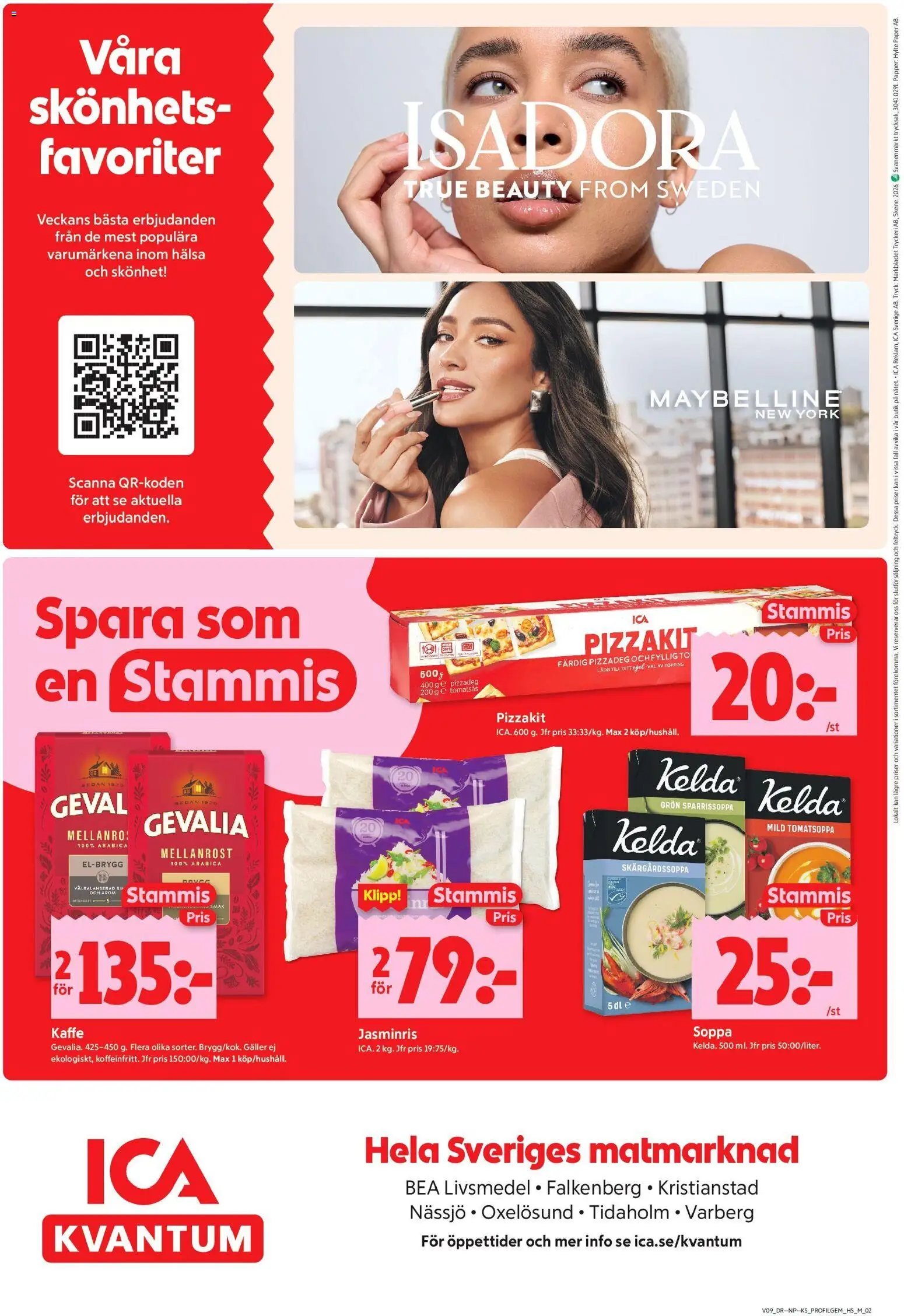 ICA Kvantum reklamblad aktuell från 23.02.2026 | Sida: 10 | Produkter: Kaffe, Pizzakit, Papper, Soppa