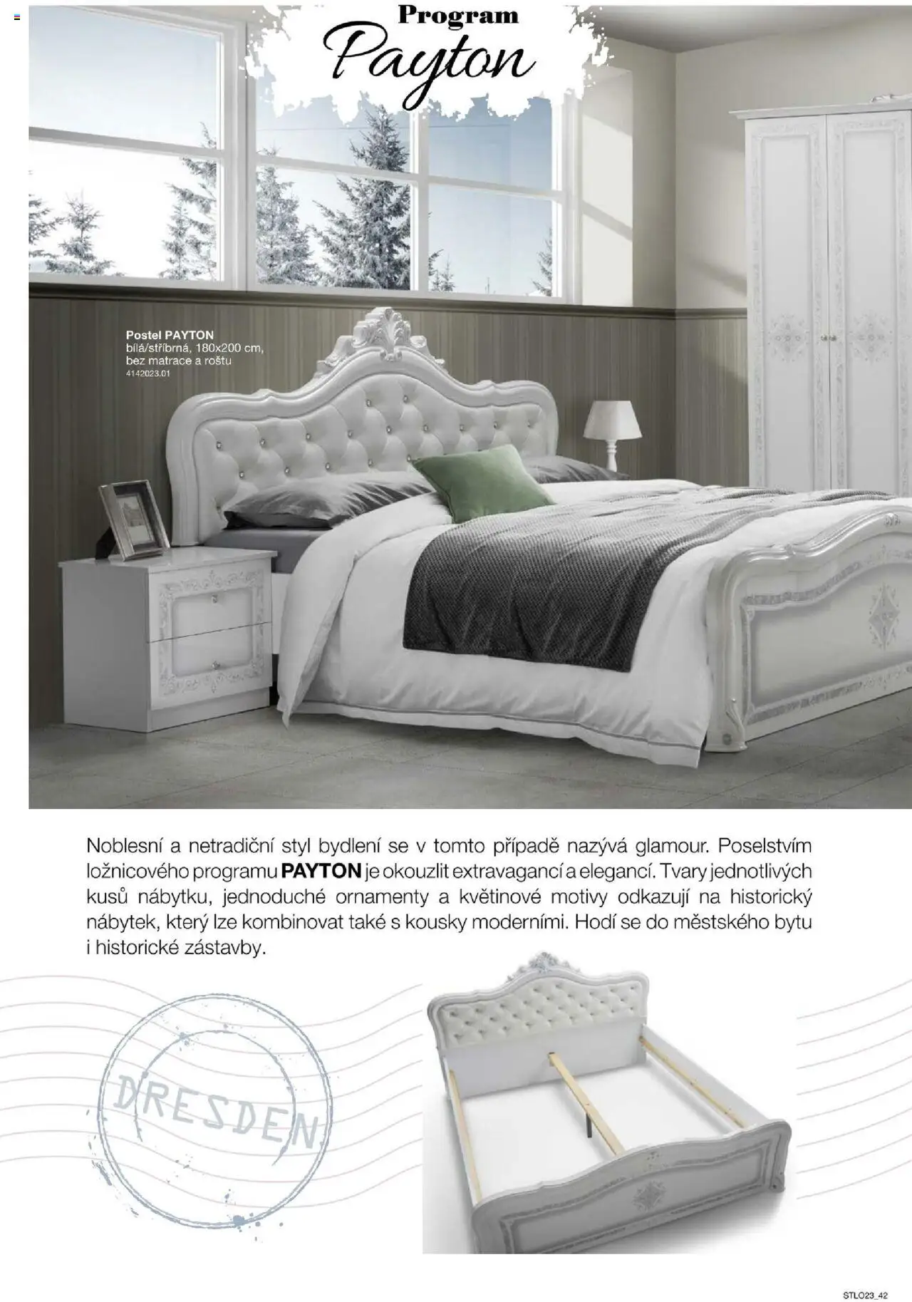 Sconto nábytek katalog - Ložnice od 01.01.2025 | Strana: 42 | Produkty: Postel, Matrace