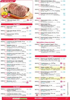 Maximo - Prévisualisation de Maximo catalogue valide à partir de 21.11.2025 | Page: 57 | Produits: Palette à la diable, Paupiettes de veau, Viande, Porc