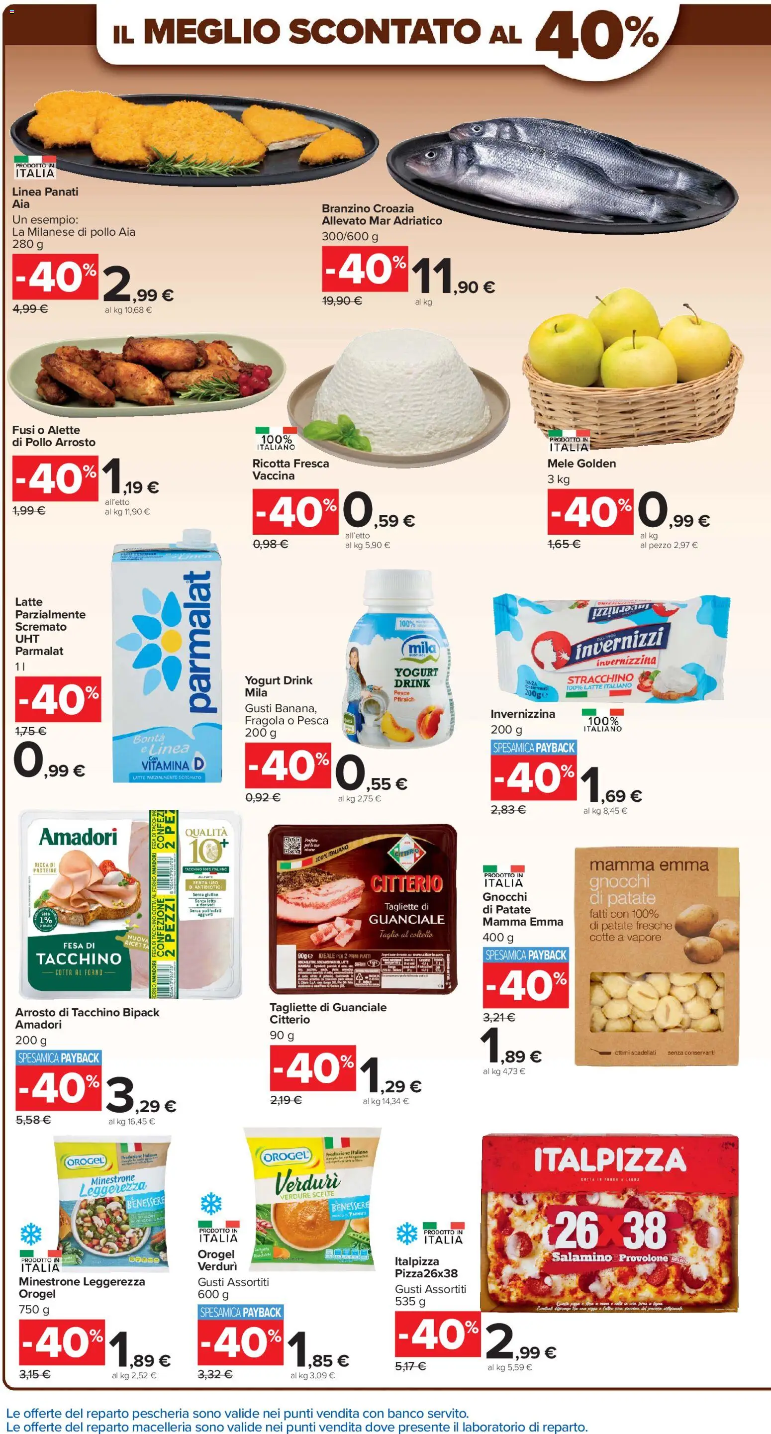 Volantino Carrefour del 02.01.2026 | Pagina: 2 | Prodotti: Arrosto, Minestrone, Yogurt, Verdure