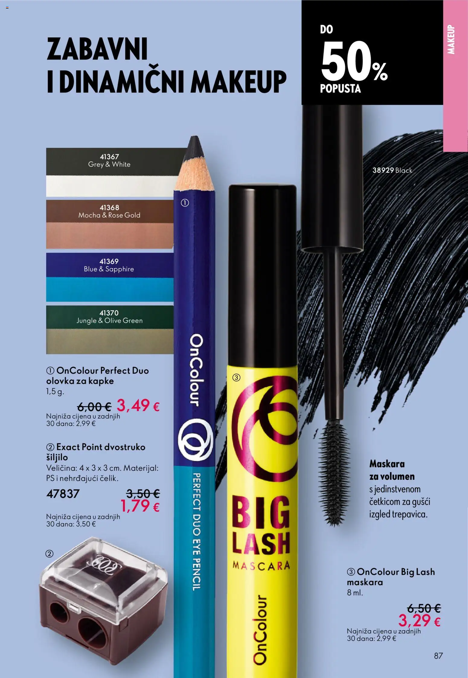 Oriflame katalog | vrijedi od 19.11.2025 | Stranica: 87 | Proizvodi: Šiljilo, Maskara