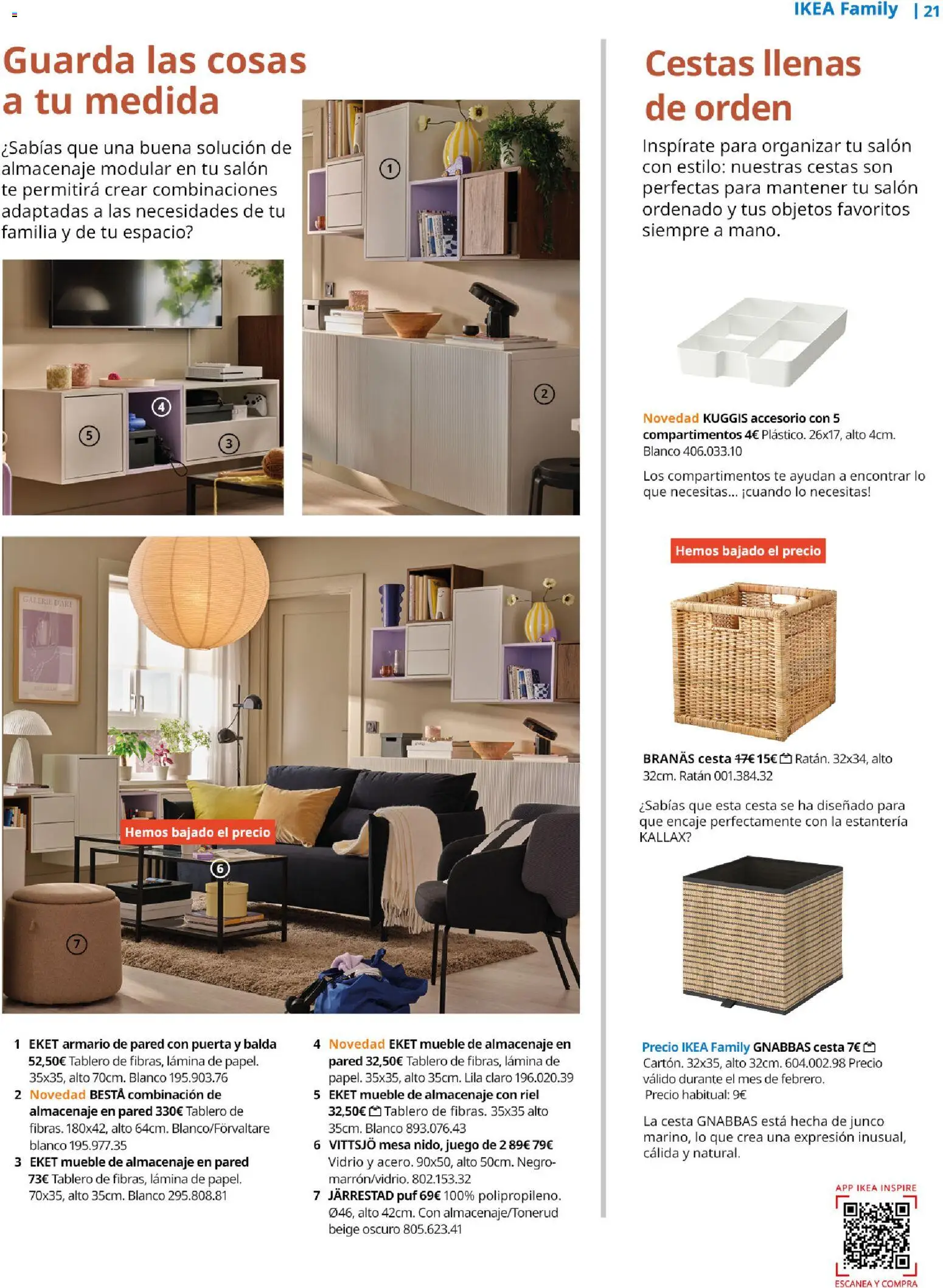 Catálogo IKEA Family Mallorca │ válido desde el 01.01.2026 | Página: 21 | Productos: Té, Mesa, Armario, Cesta