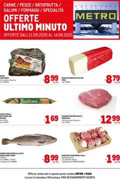 Anteprima del volantino Metro Offerte Freschissimi catalogo valido a partire dal 11.09.2025