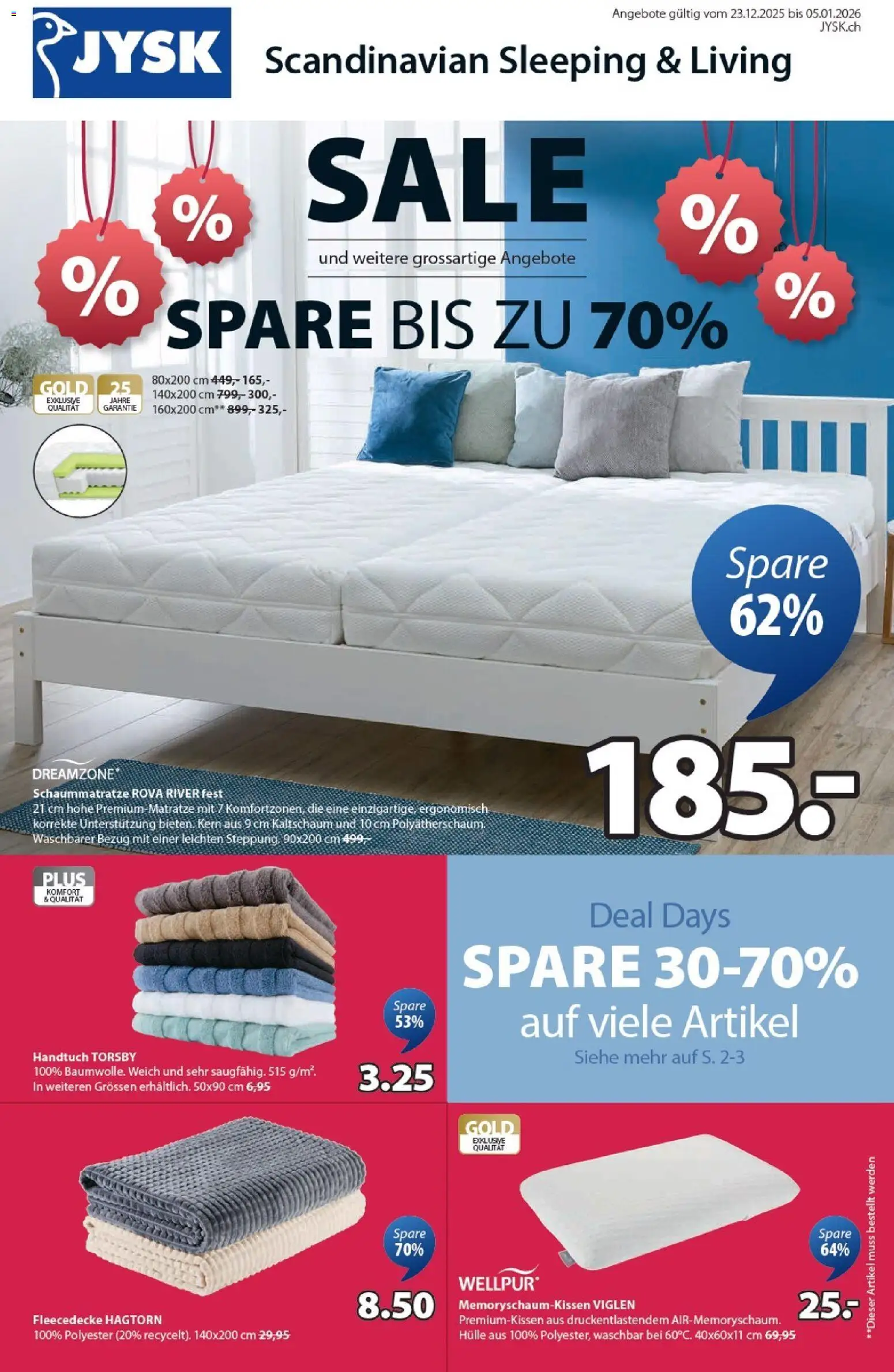 JYSK Aktionen – gültig ab 23.12.2025 | Seite: 1 | Produkte: Hülle