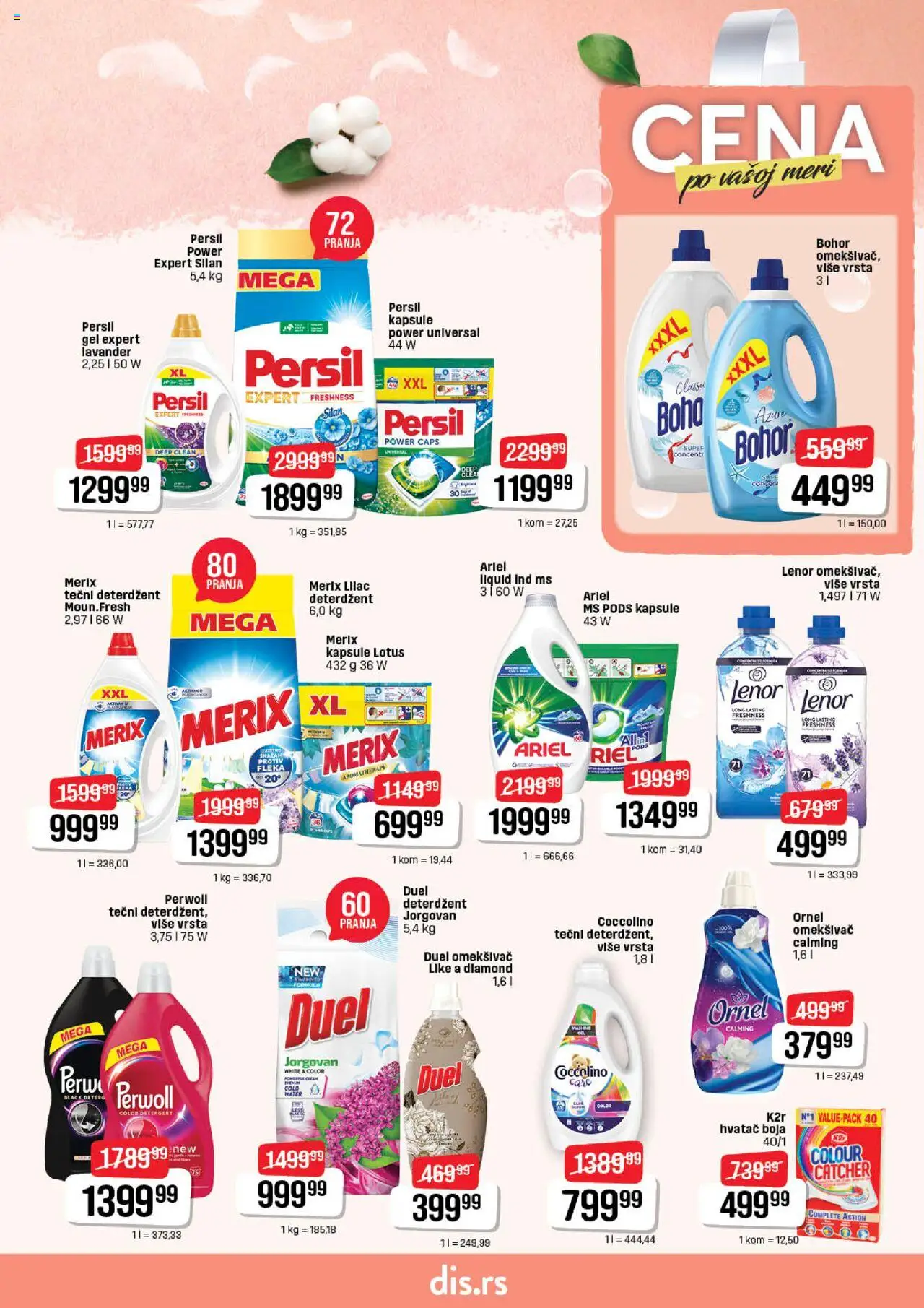 DIS katalog - važi od 19.06.2025 | Strana: 23 | Proizvode: Deterdžent, Tečni deterdžent, Perwoll, Coccolino