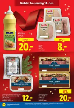 Lidl - Tilbudsavis gyldig fra 14.12.2025 | Side: 10 | Produkter: Pålæg, Rullepølse, Bacon, Hamburgerryg