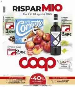 Anteprima del volantino COOP Novara catalogo valido a partire dal 07.08.2025