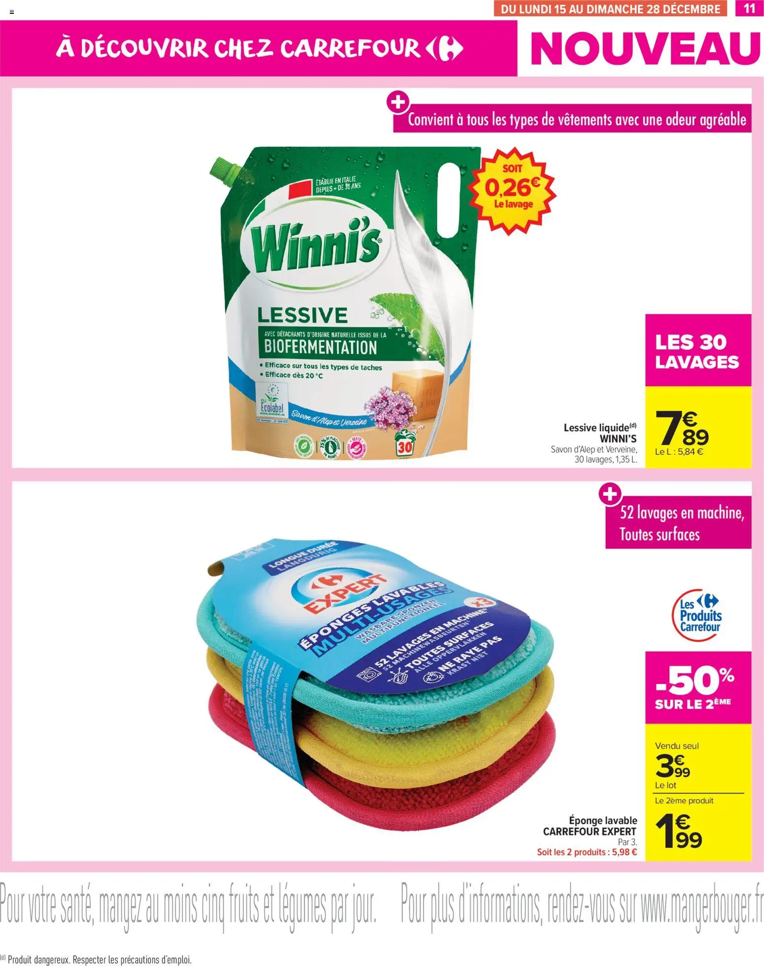 {H1} | Page: 11 | Produits: Eponge, Savon, Lessive, Vêtements