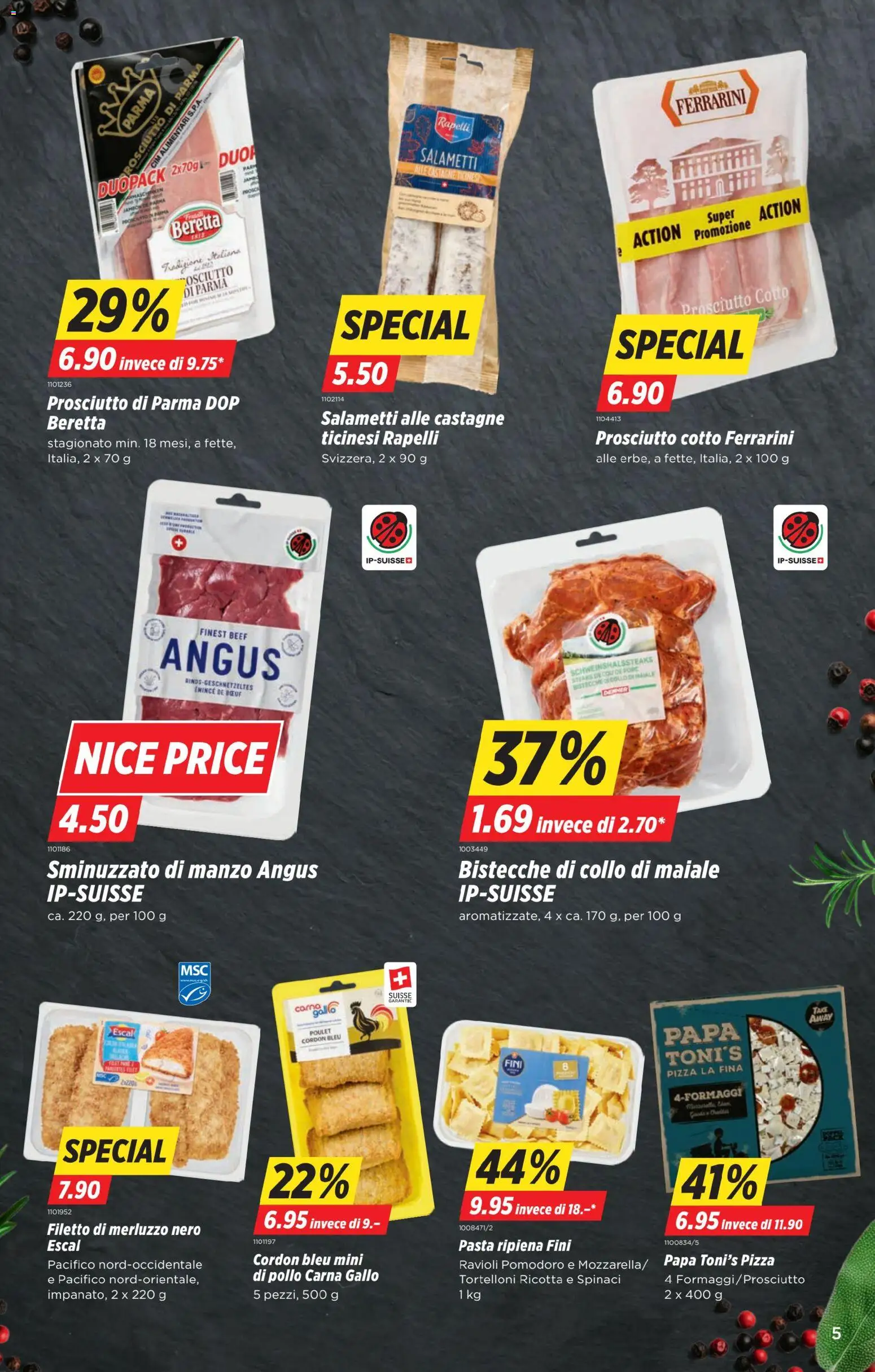 Denner Aktionen IT – gültig ab 27.01.2026 | Seite: 5 | Produkte: Salami, Pizza, Pasta