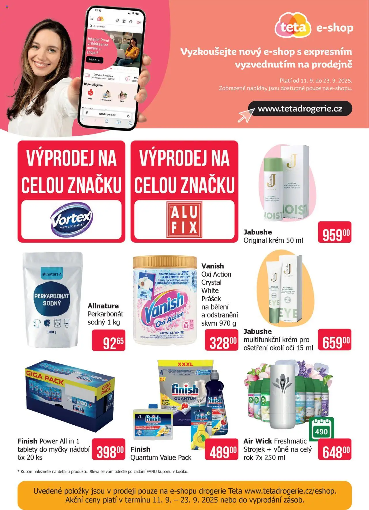 TETA Drogerie leták od 11.09.2025 | Strana: 20 | Produkty: Nádobí, Krém, Vanish oxi action, Drogerie