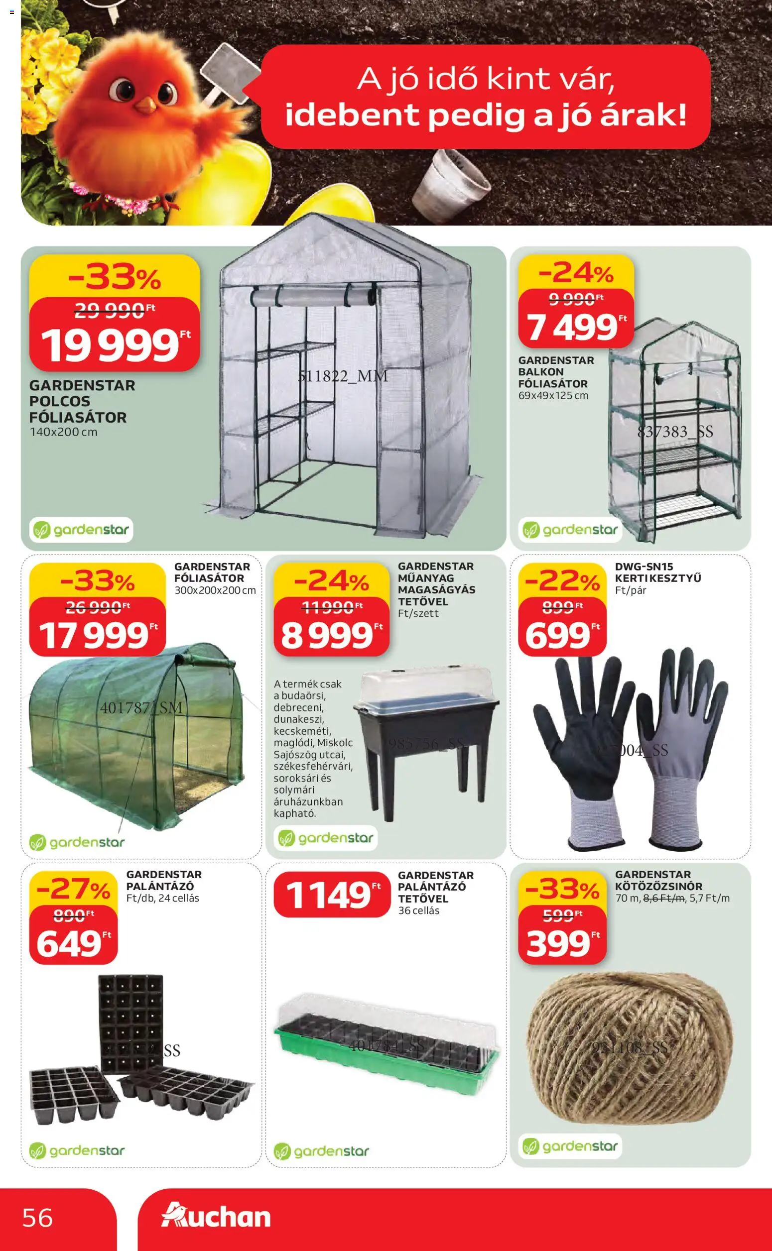 Auchan akciós ujság - amely érvényes a következő dátumtól: 12.02.2026 | Oldal: 56 | Termékek: Magaságyás