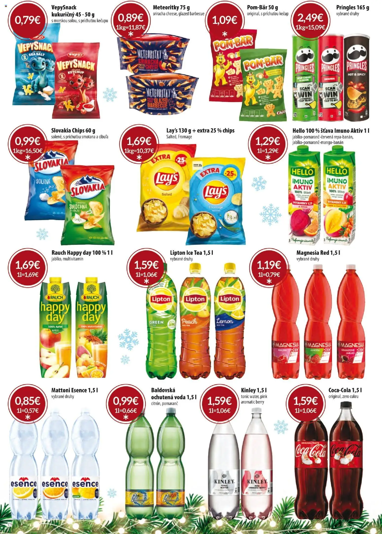 Nové KARMEN CBA akcie – leták je platný od 01.12.2025 | Strana: 15 | Produkty: Apple, Mattoni, Voda, Baldovská