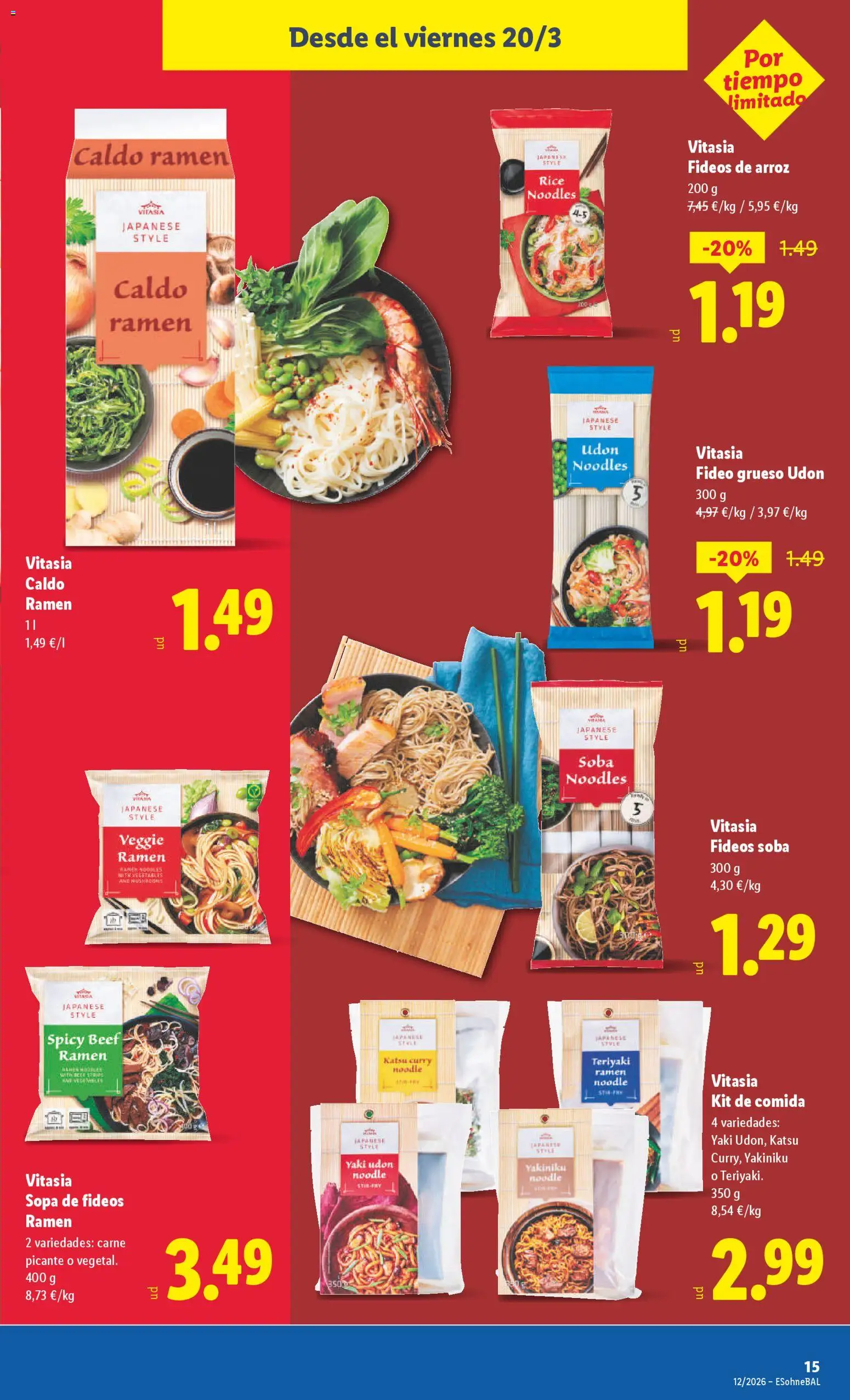 Lidl folleto │ válido desde el 16.03.2026 | Página: 31 | Productos: Arroz, Fideos, Fideos de arroz