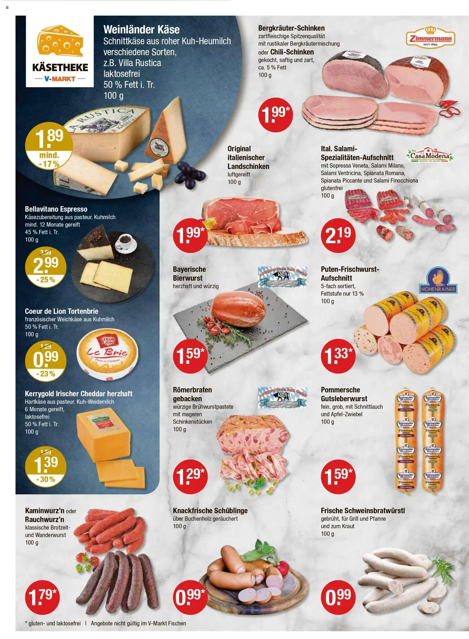 V-Markt - Schwaben / Oberbayern – gültig ab 06.11.2025 | Seite: 2 | Produkte: Grill, Käse, Kraut, Salami