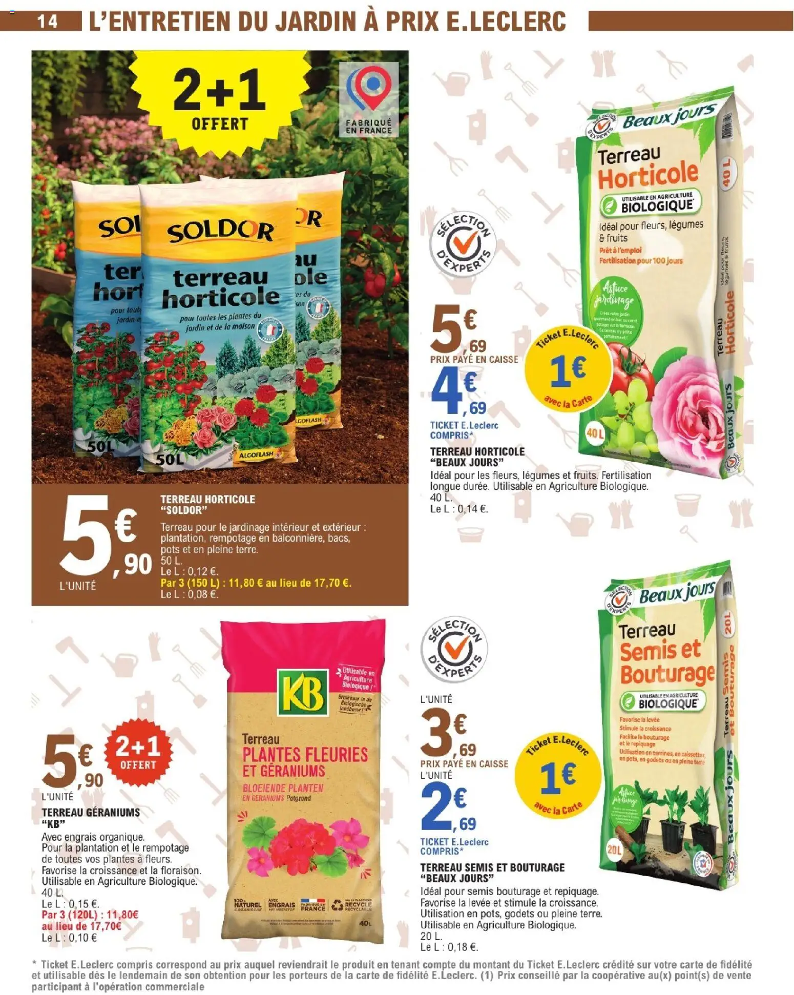 {H1} | Page: 14 | Produits: Plantes, Terreau, Terreau horticole