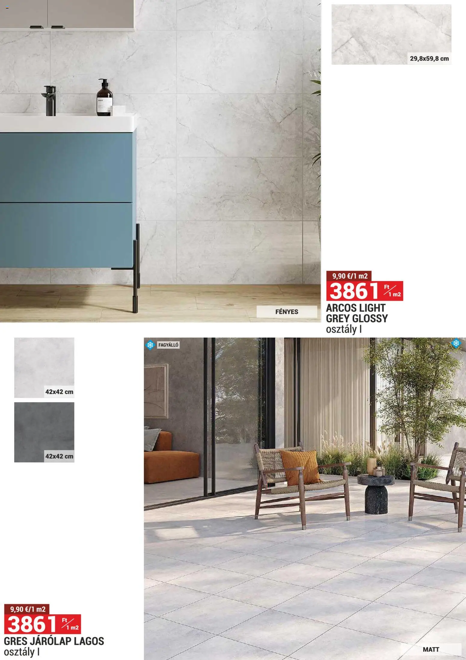 Merkury Market akciós ujság - amely érvényes a következő dátumtól: 01.03.2026 | Oldal: 30 | Termékek: Gres, Járólap