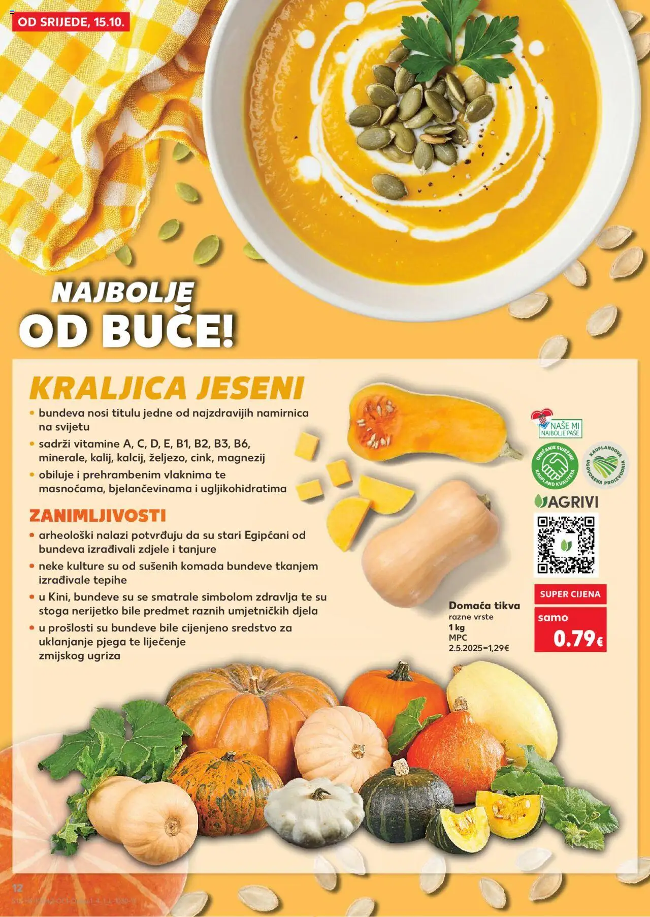 Kaufland katalog | vrijedi od 15.10.2025 | Stranica: 12 | Proizvodi: Bundeva