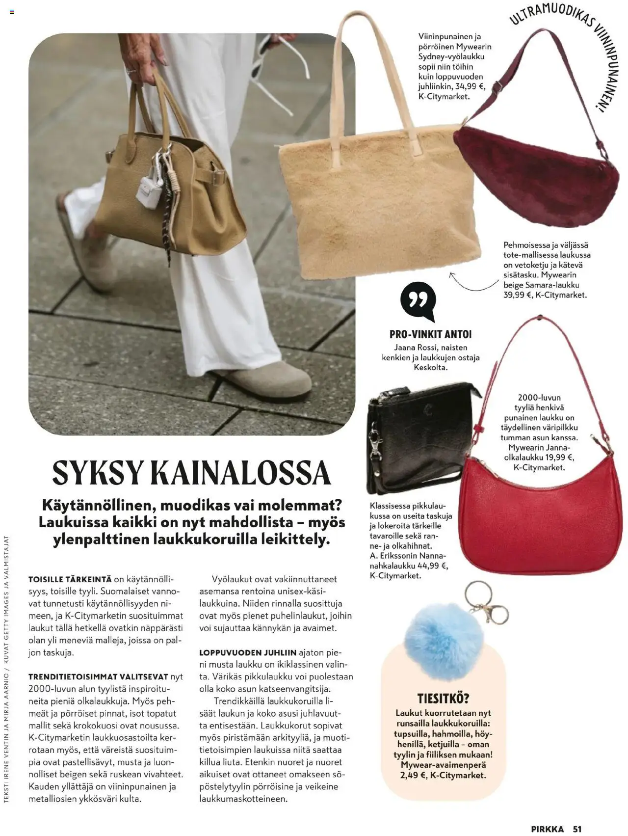 K-Supermarket - Pirkka – voimassa 01.10.2025 alkaen | Sivu: 51 | Tuotteet: Laukku, Voi