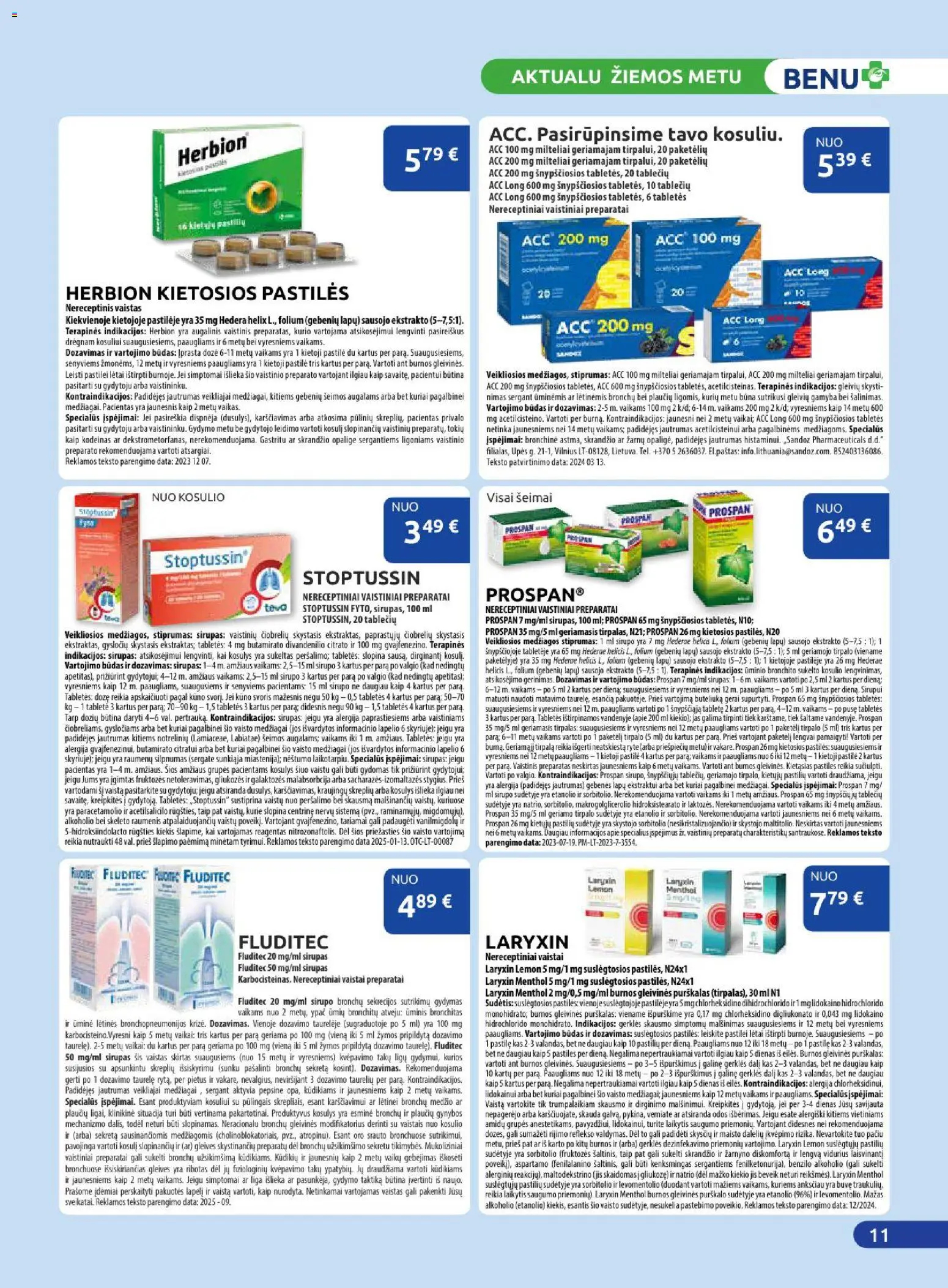 BENU akcijos nuo 01.01.2026 | Puslapis: 11