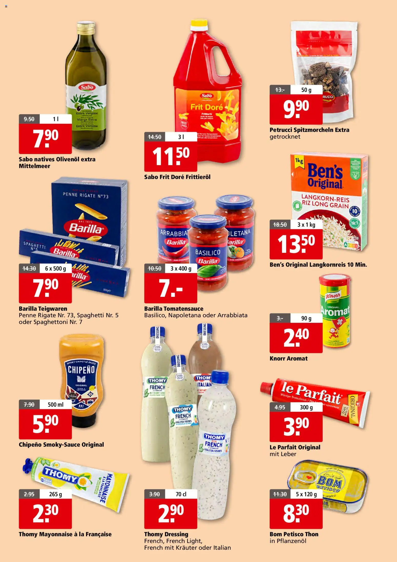 Aligro actionen 2000 Schlieren, Gossau SG, Frauenfeld, Rapperswil-Jona, Sargans, Bern, Brüttisellen, Pratteln, Emmen, Spreitenbach – gültig ab 23.03.2026 | Seite: 11 | Produkte: Barilla, Dressing, Teigwaren, Mayonnaise