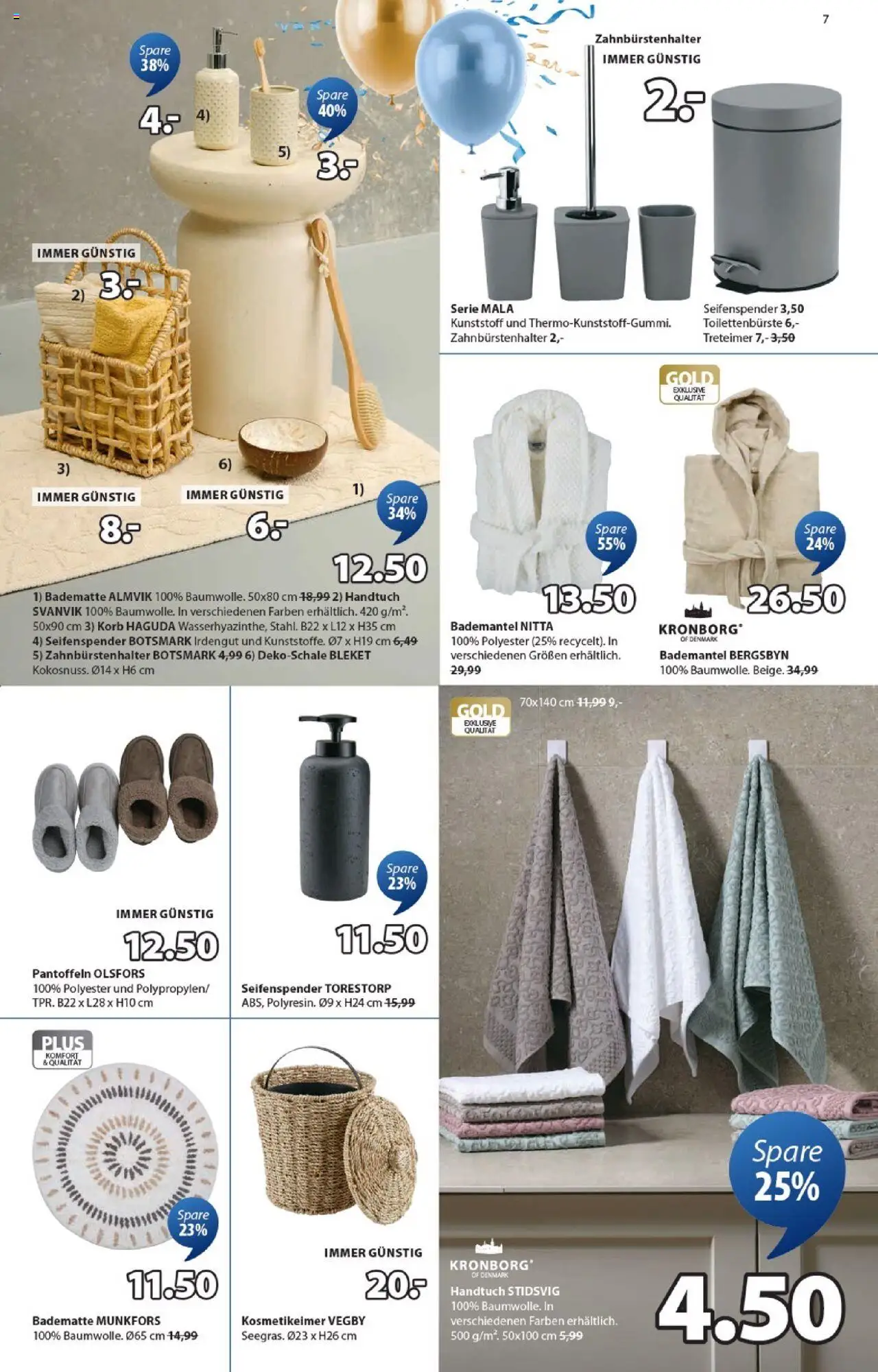 JYSK  Angebote gültig ab 15.10.2025 | Seite: 7 | Produkte: Bademantel, Korb