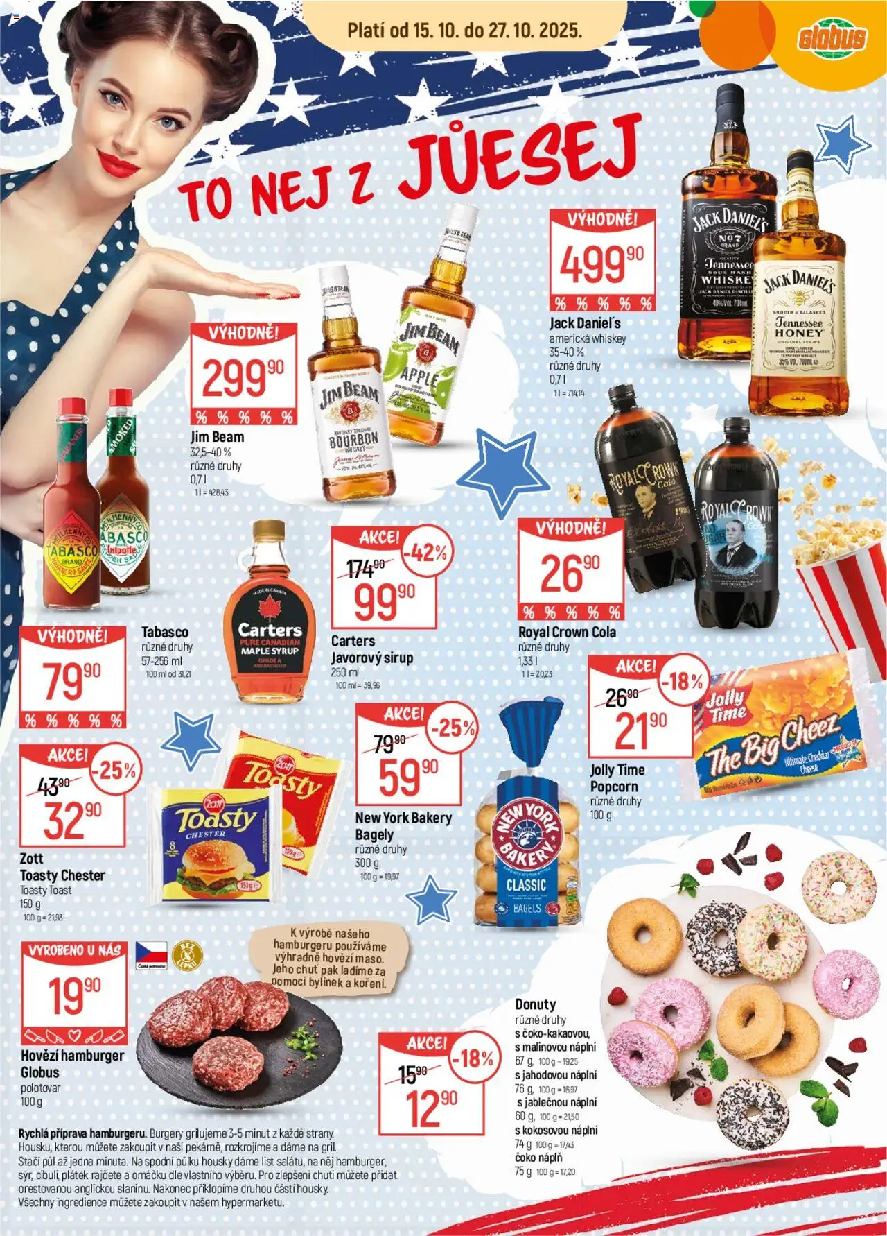 Globus leták od 15.10.2025 | Strana: 17 | Produkty: Bourbon, Royal Crown Cola, Javorový sirup, Cheddar
