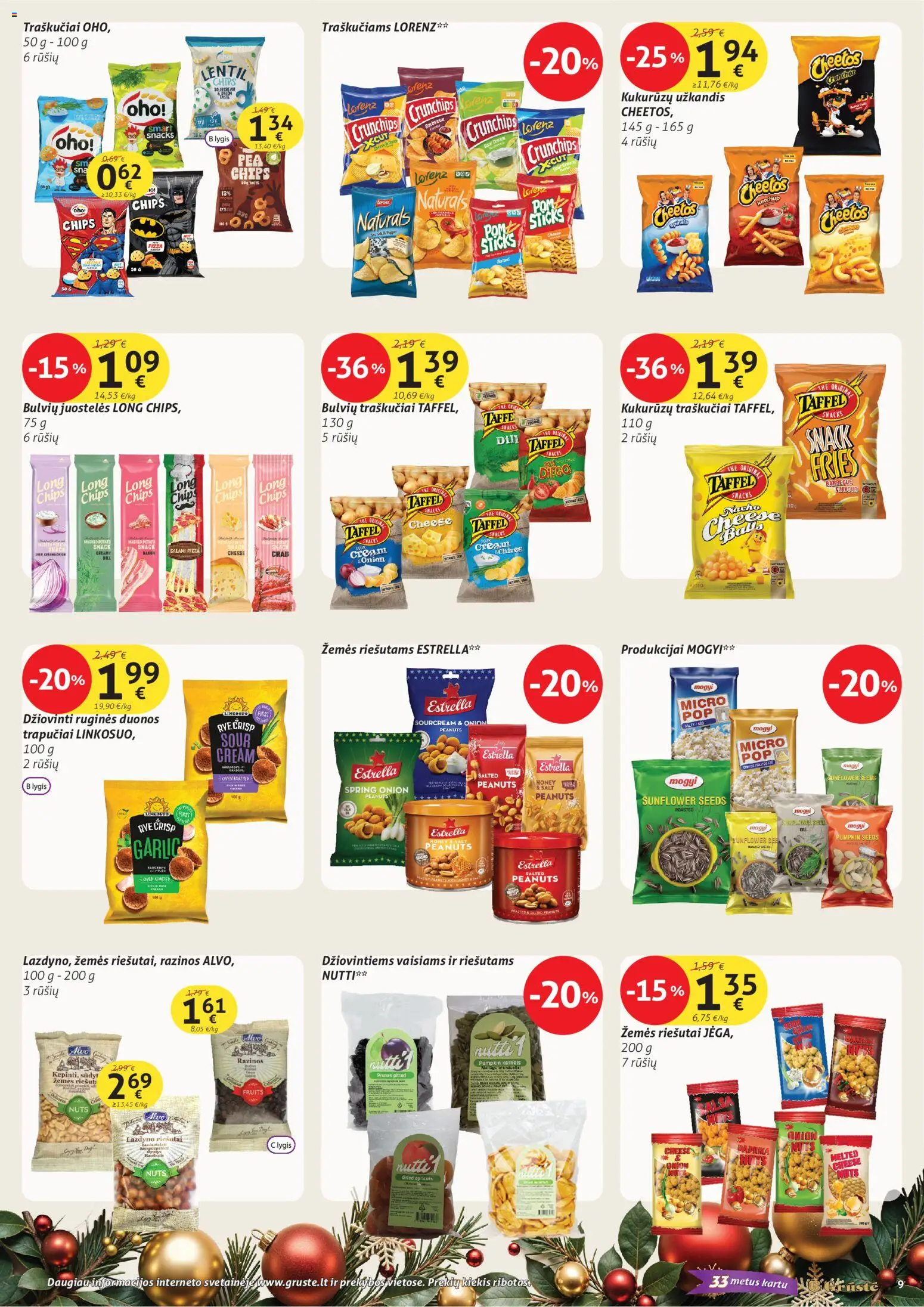 GRUSTE akcijos nuo 11.12.2025 | Puslapis: 9 | Prekių: Riešutai, Paprika, Traškučiai