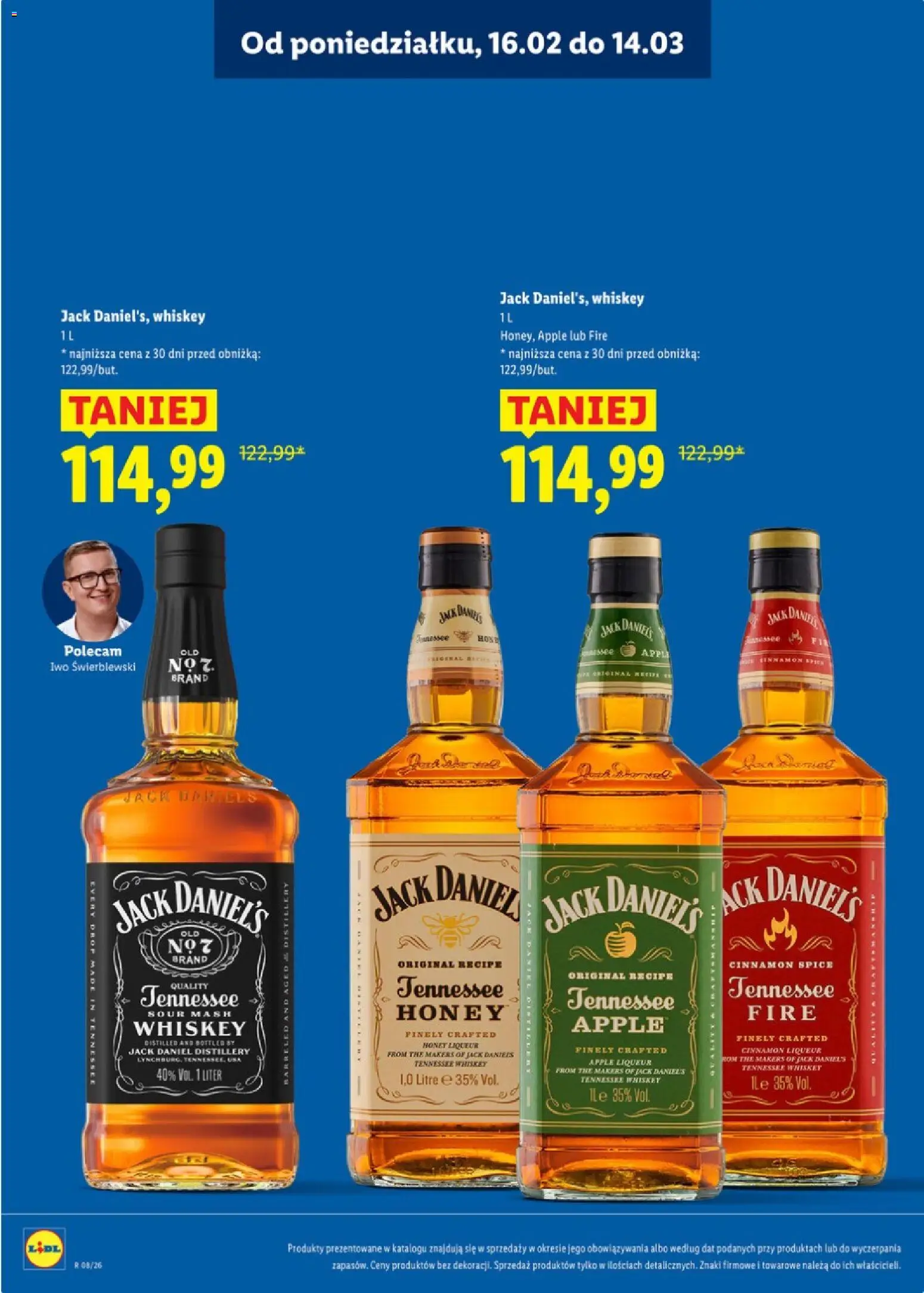 Lidl Polsko katalog - Alkoholi mocnych od 16.02.2026 | Strana: 11 | Produkty: Whiskey, Apple, Jack Daniel’s