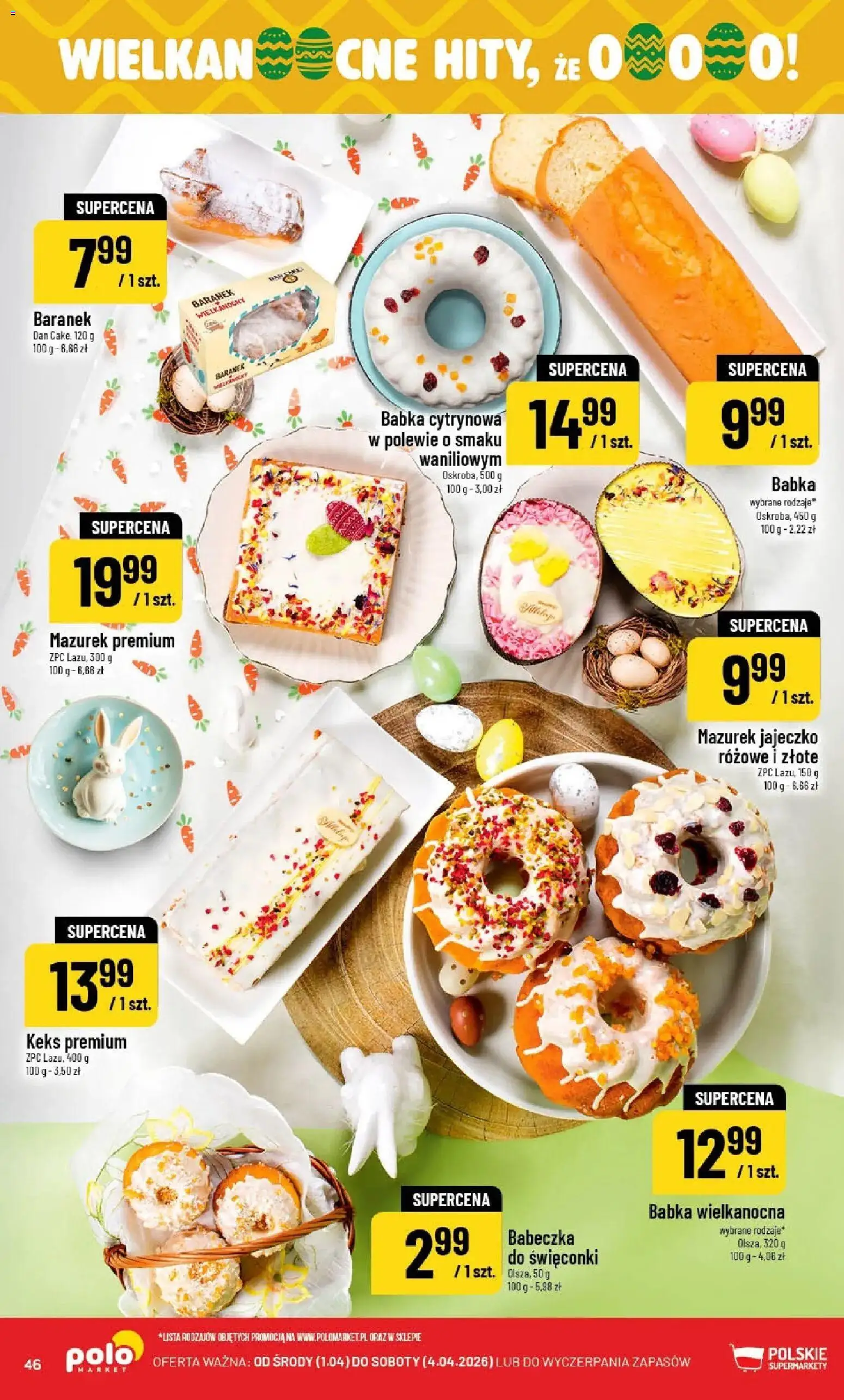 POLOmarket gazetka od 01.04.2026 | Strona: 46 | Produkty: Babka