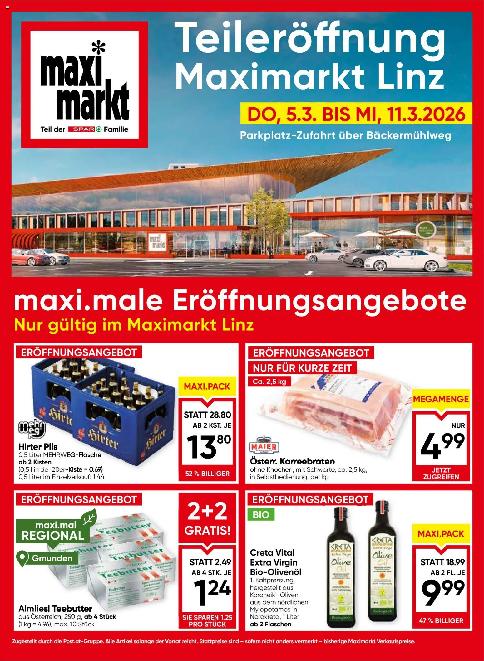 Maximarkt Teileröffnung Linz gültig ab 05.03.2026 | Seite: 1