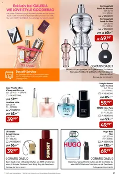 Galeria Karstadt Kaufhof Prospekt 	 – gültig ab 10.09.2025 | Seite: 21 | Produkte: Lautsprecher, Toilette, Eau de Toilette, Hugo