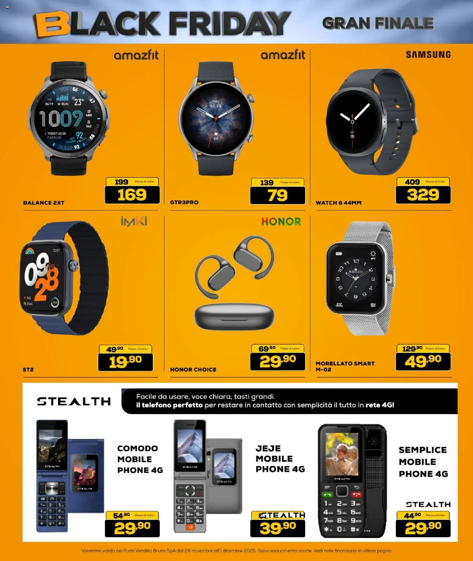 Volantino BRUNO del 26.11.2025 | Pagina: 7 | Prodotti: Mobile, Telefono, Samsung