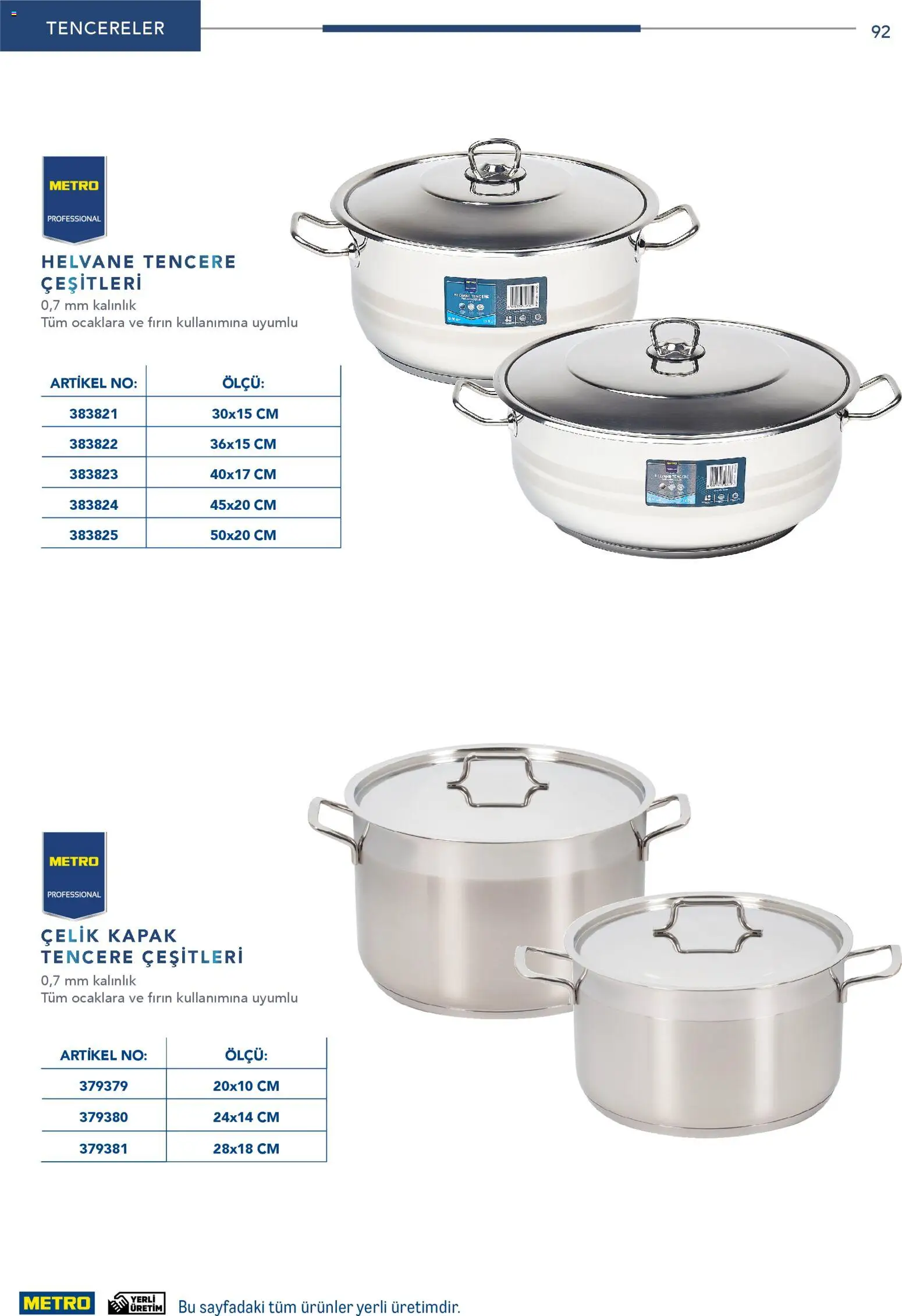 Metro - Profesyonel Çözümler - 26.12.2025 tarihinden itibaren geçerlidir | Sayfa: 92 | Ürünler: Fırın