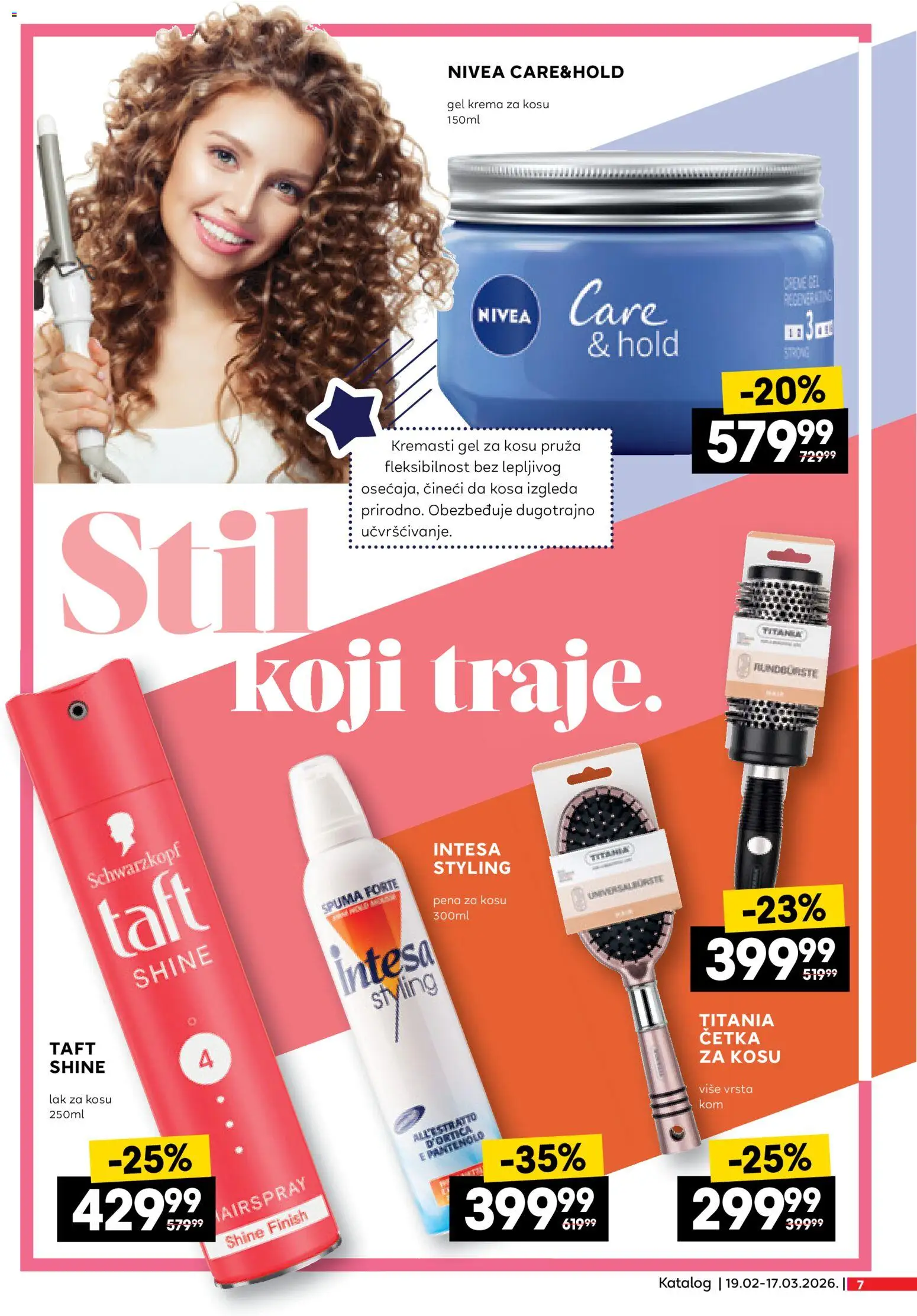 Roda katalog - važi od 19.02.2026 | Strana: 7 | Proizvode: Finish, Nivea, Četka, Lak za kosu