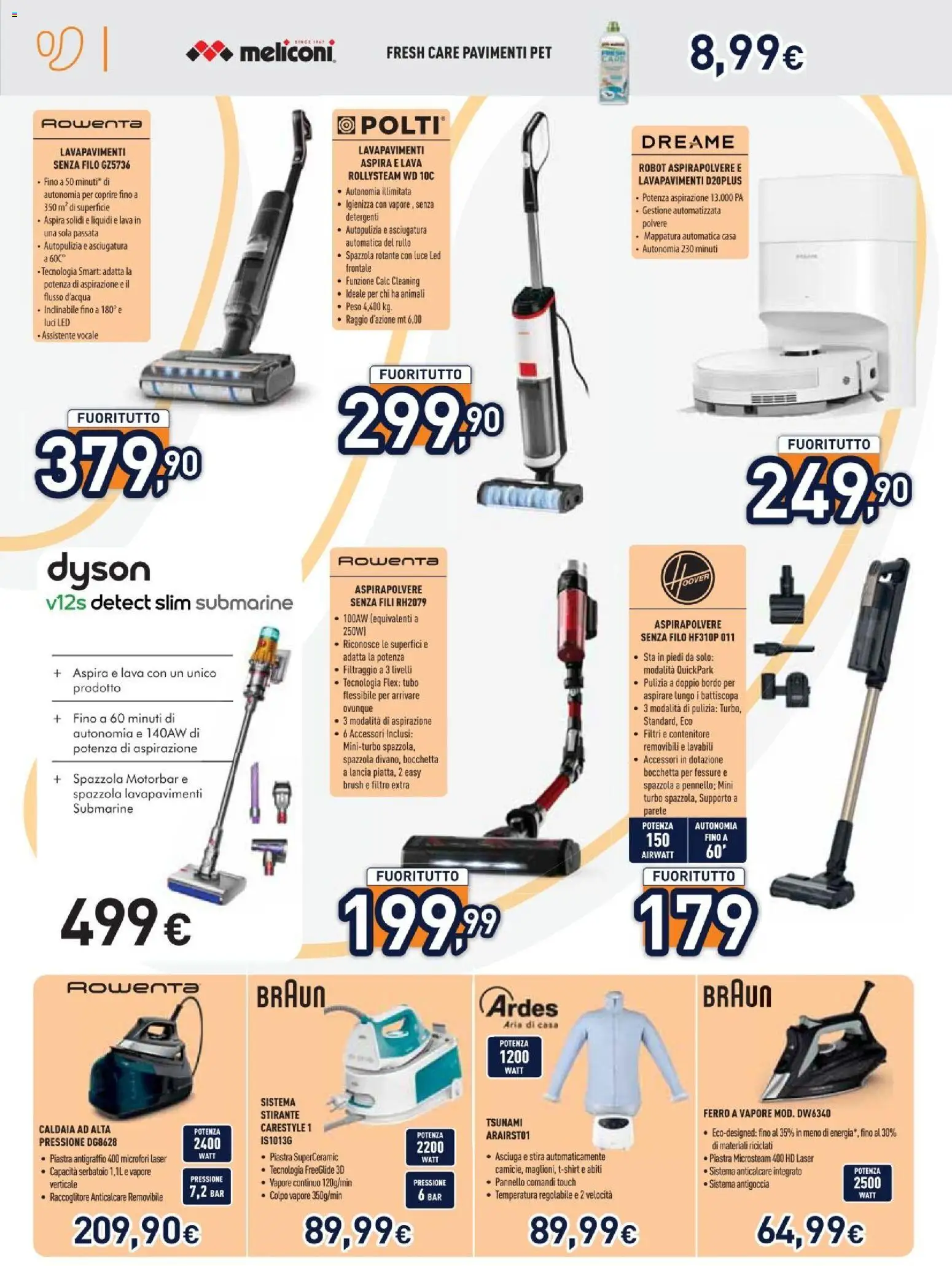 Volantino Unieuro del 29.12.2025 | Pagina: 16 | Prodotti: Spazzola, Anticalcare, Robot, Dyson