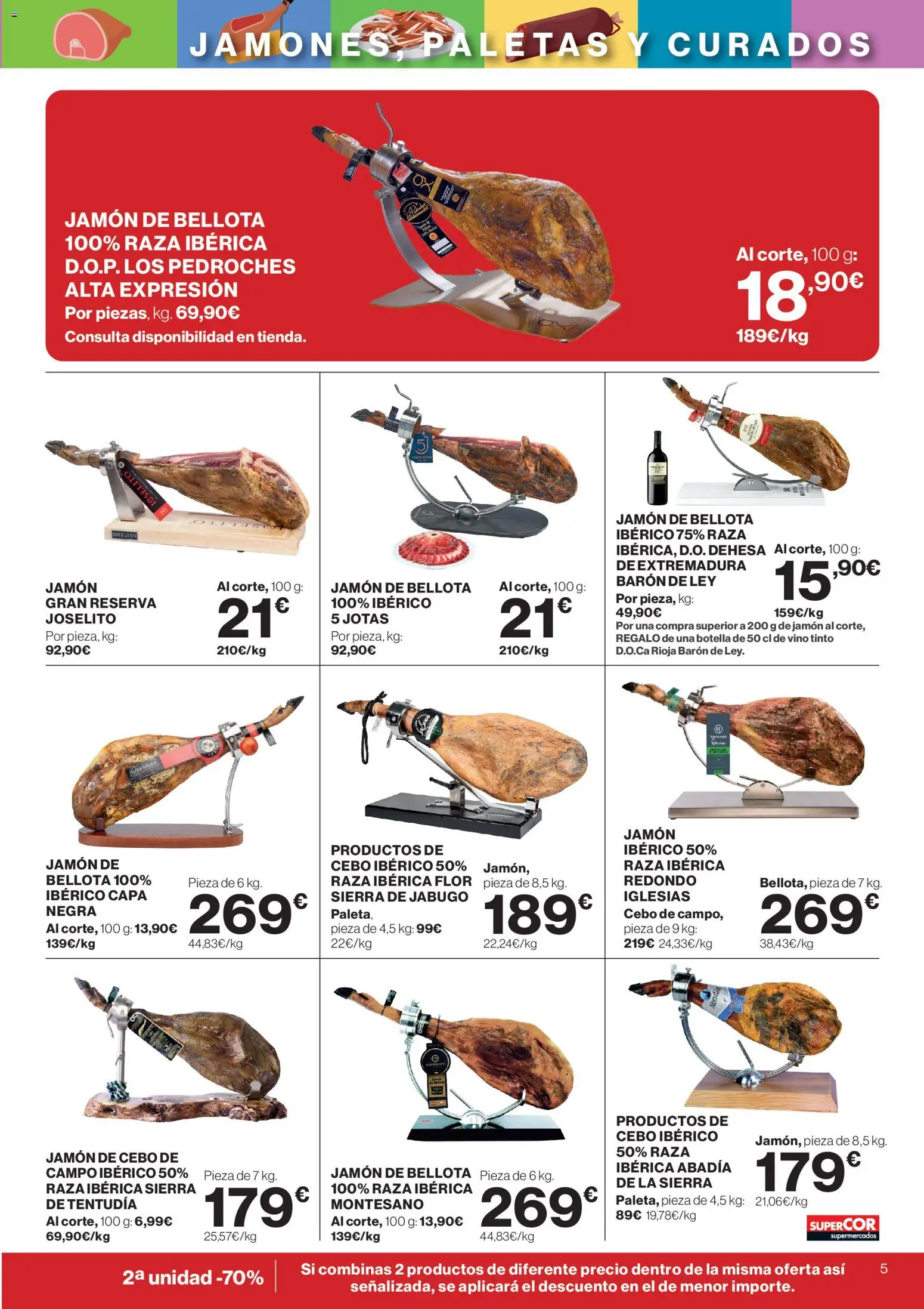 Supercor Península y Baleares │ válido desde el 23.04.2026 | Página: 5 | Productos: Jamón, Vino