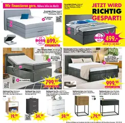 SB Möbel Boss Prospekt 	 ab 01.11.2025 gültig | Seite: 9 | Produkte: Boxspringbett, Polsterbett, Topper