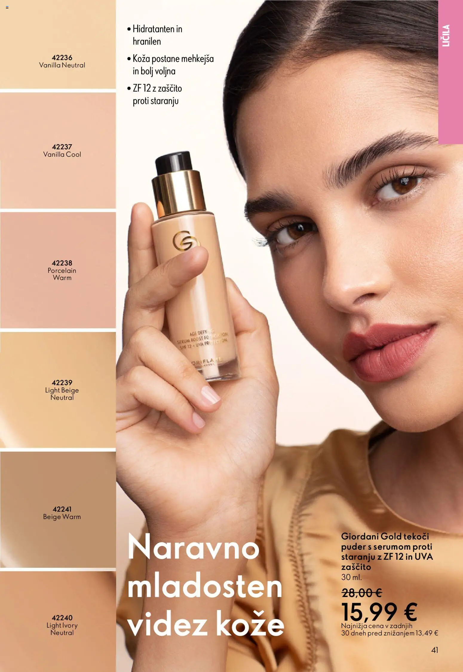 Novi Oriflame katalog ponudbe – veljaven od 29.10.2025 | Stran: 41 | Izdelki: Licila, Puder